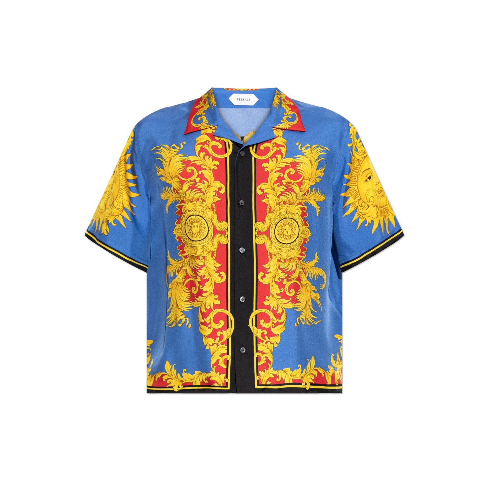 Versace VERSACE Multicolor Silk Short-Sleeve Shirt New & Authentic ( Size US S / EU 44-46 / 1 - 1 Preview