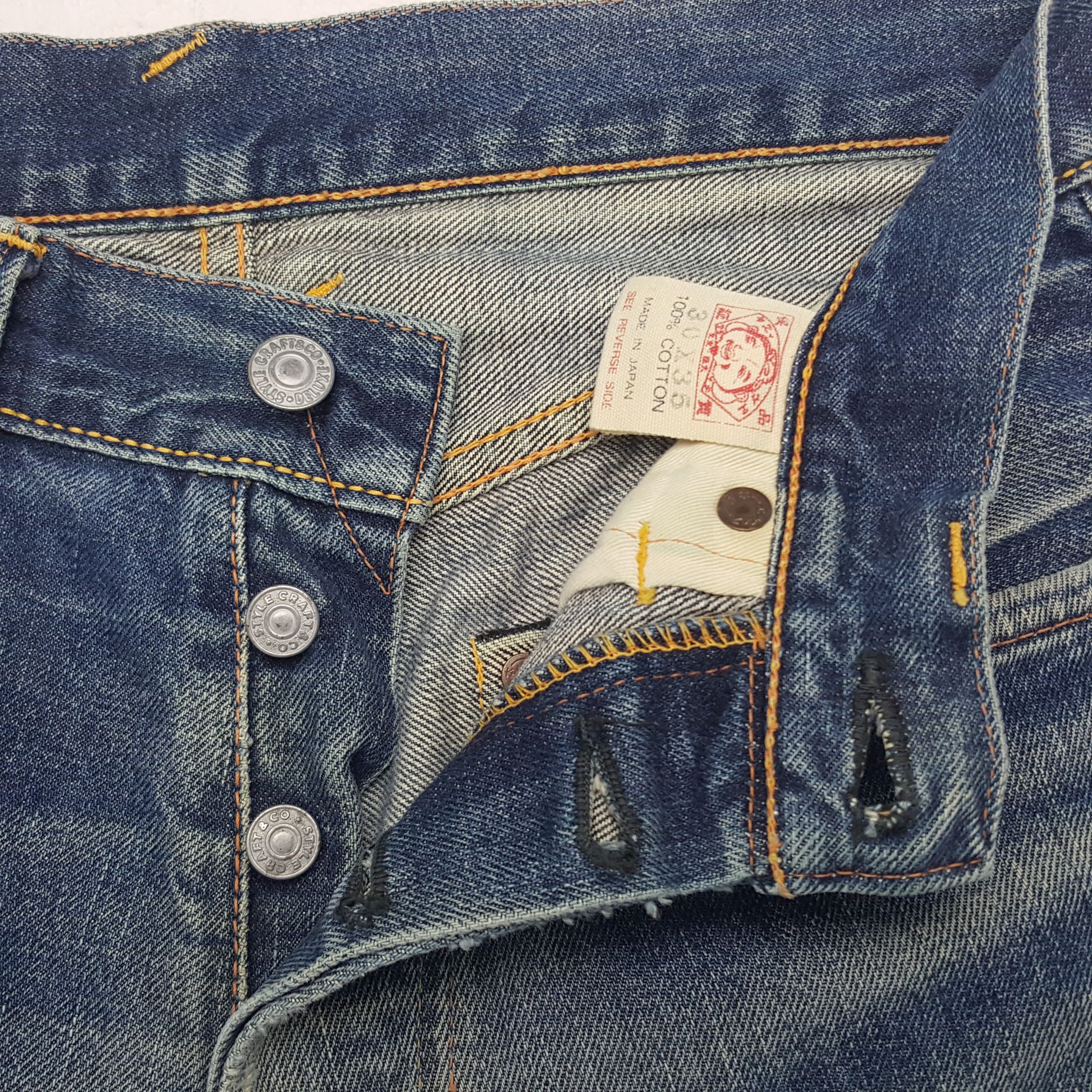 Evisu × Vintage Vintage Evisu Japan Selvedge Custom Daicock Denim Jeans Size US 27 - 13 Thumbnail