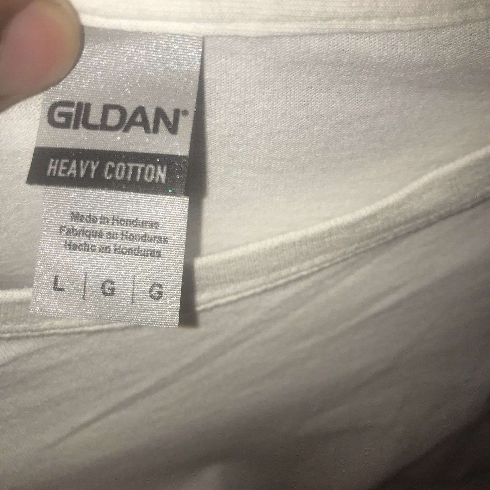 Gildan GILDAN HEAVY COTTON T-SHIRT Men' L Short Sleeved white Size US L / EU 52-54 / 3 - 5 Thumbnail