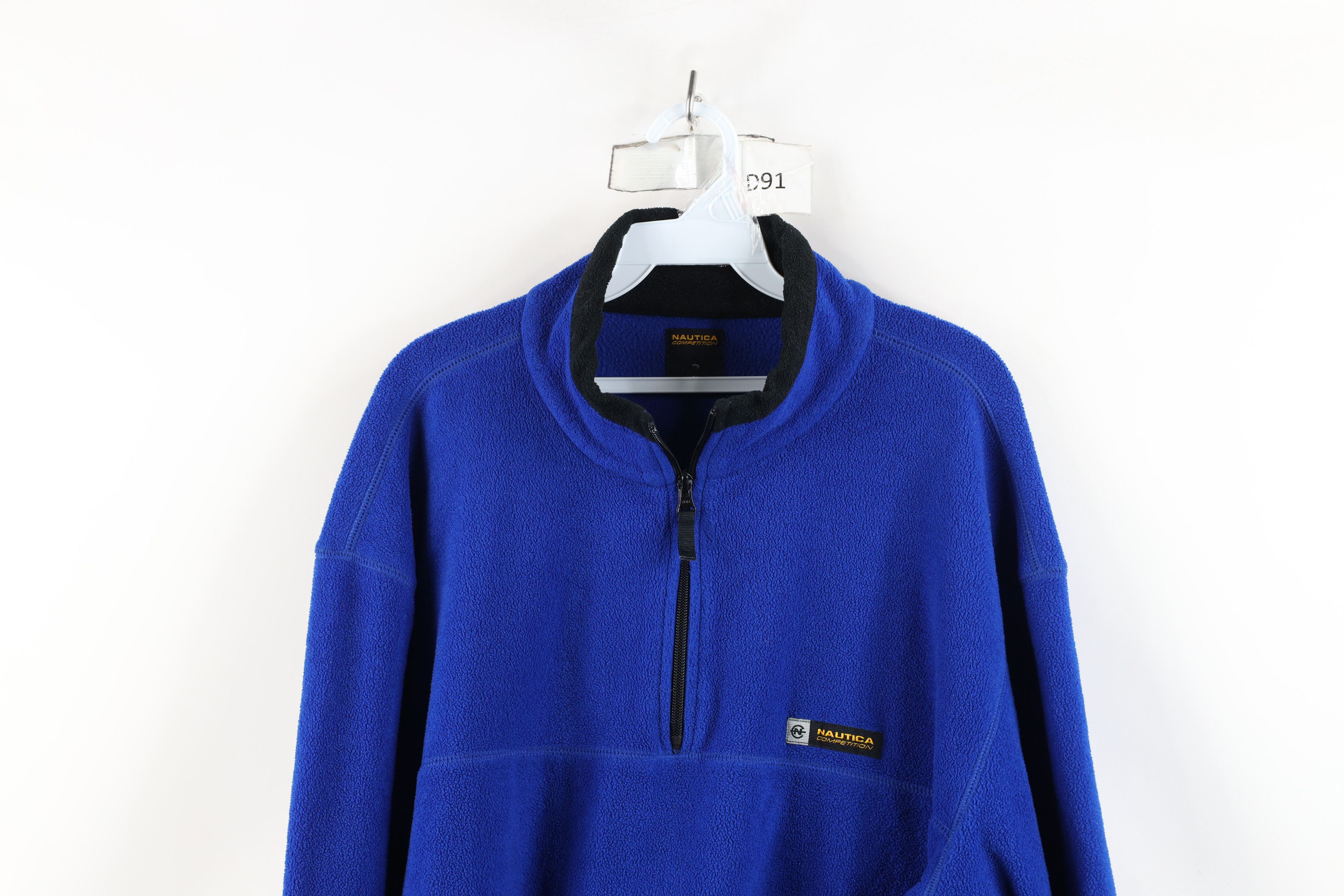 Nautica × Vintage Vintage 90s Nautica Competition Half Zip Fleece Sweater USA Size US L / EU 52-54 / 3 - 2 Thumbnail