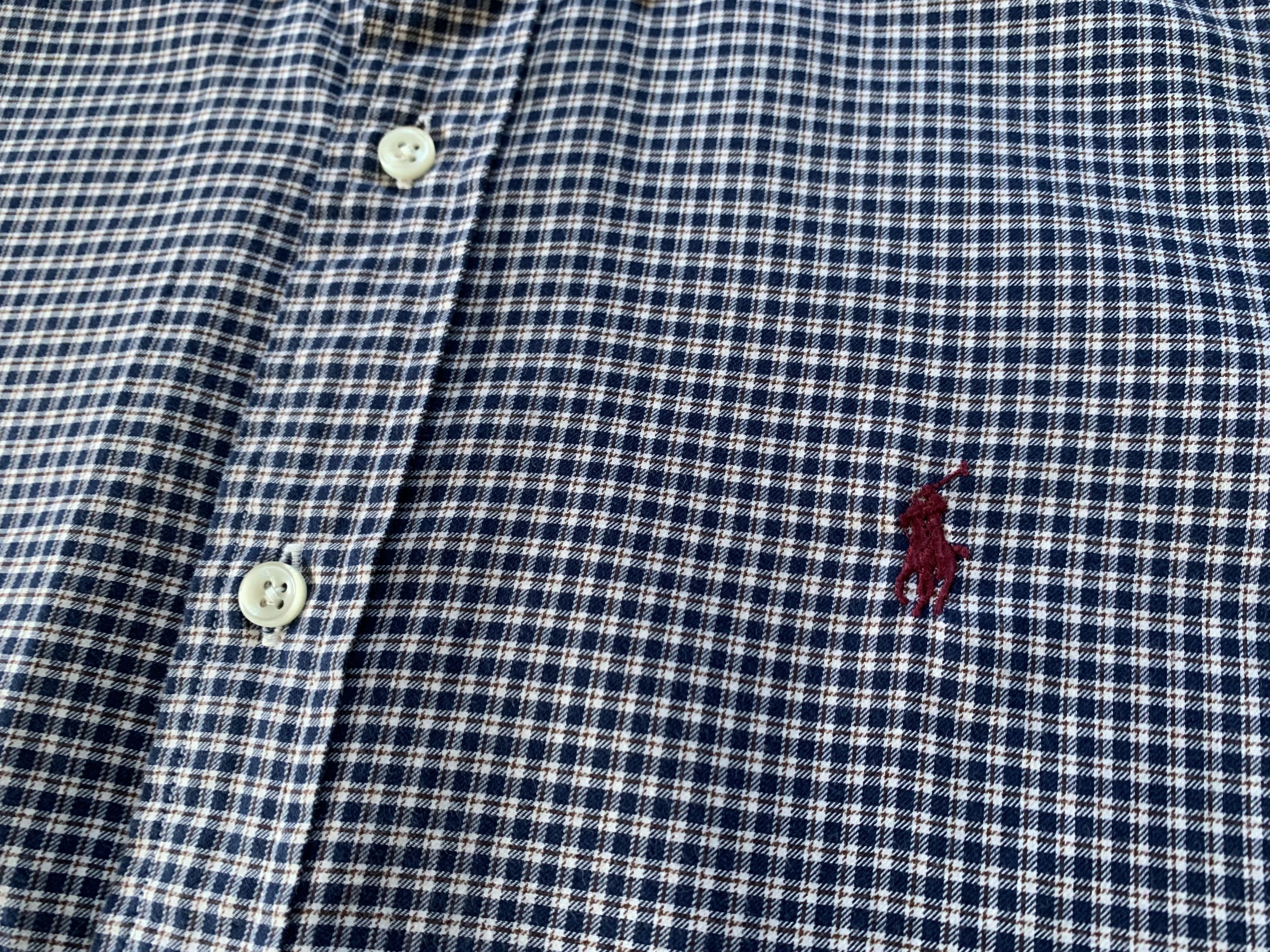 Polo Ralph Lauren × Ralph Lauren × Vintage Polo Ralph Lauren Custom Fit Plaid Long Sleeve Shirt Size US S / EU 44-46 / 1 - 6 Thumbnail