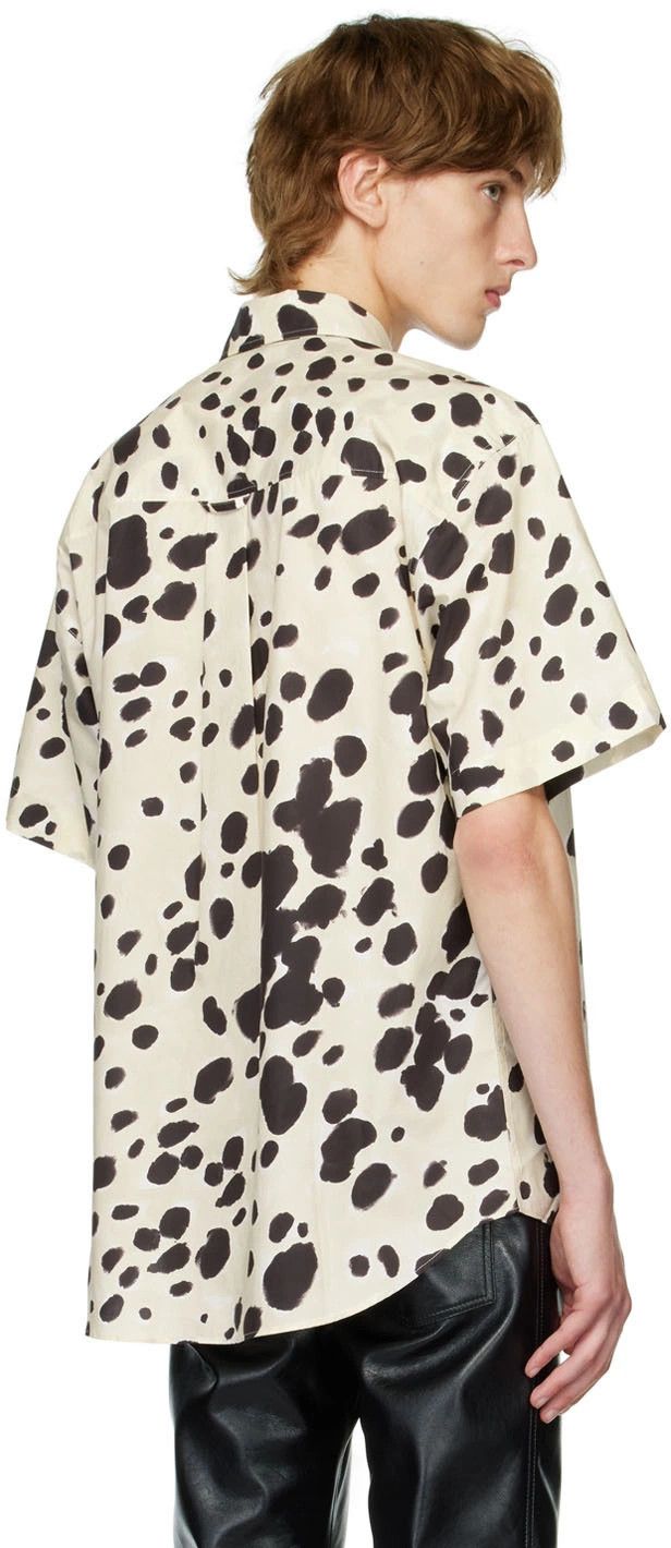 Marni o1y0225 Patterned Shirt in Ivory/Black Size US M / EU 48-50 / 2 - 3 Thumbnail