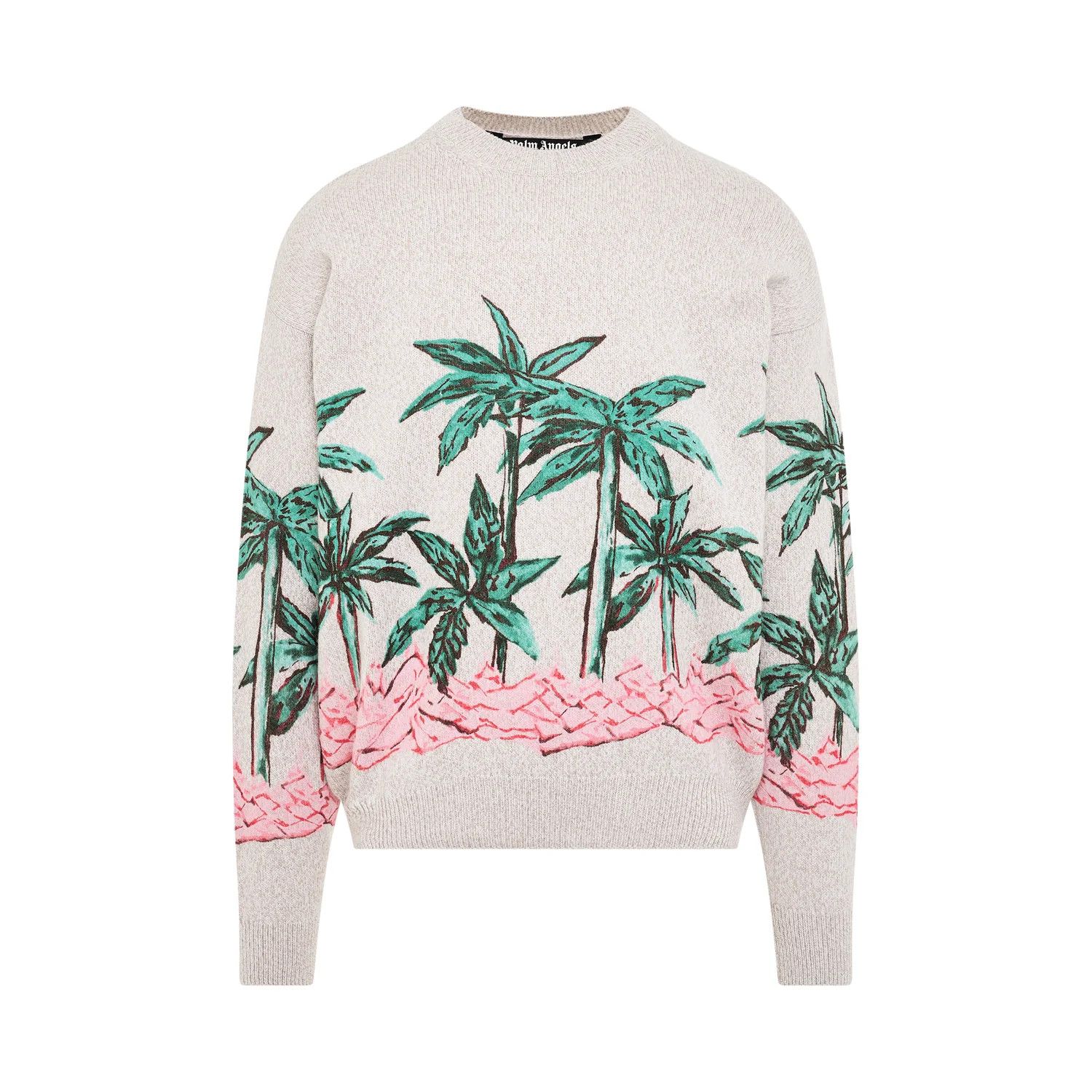 Palm Angels o1mris0824 Sweater in Butter & Green Size US M / EU 48-50 / 2 - 1 Thumbnail