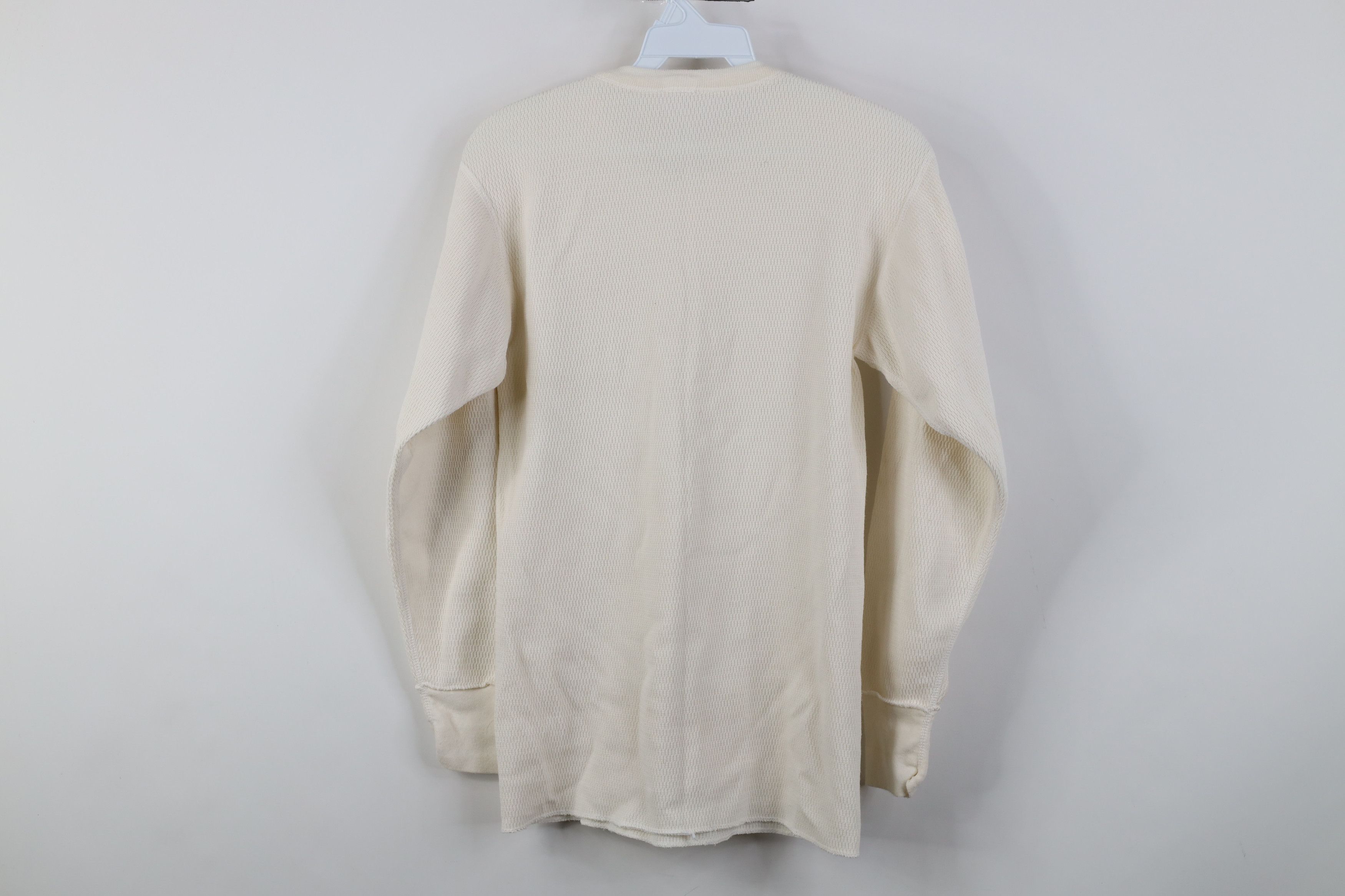 Vintage Vintage 90s Streetwear Waffle Knit Long Sleeve T-Shirt USA Size US S / EU 44-46 / 1 - 11 Thumbnail
