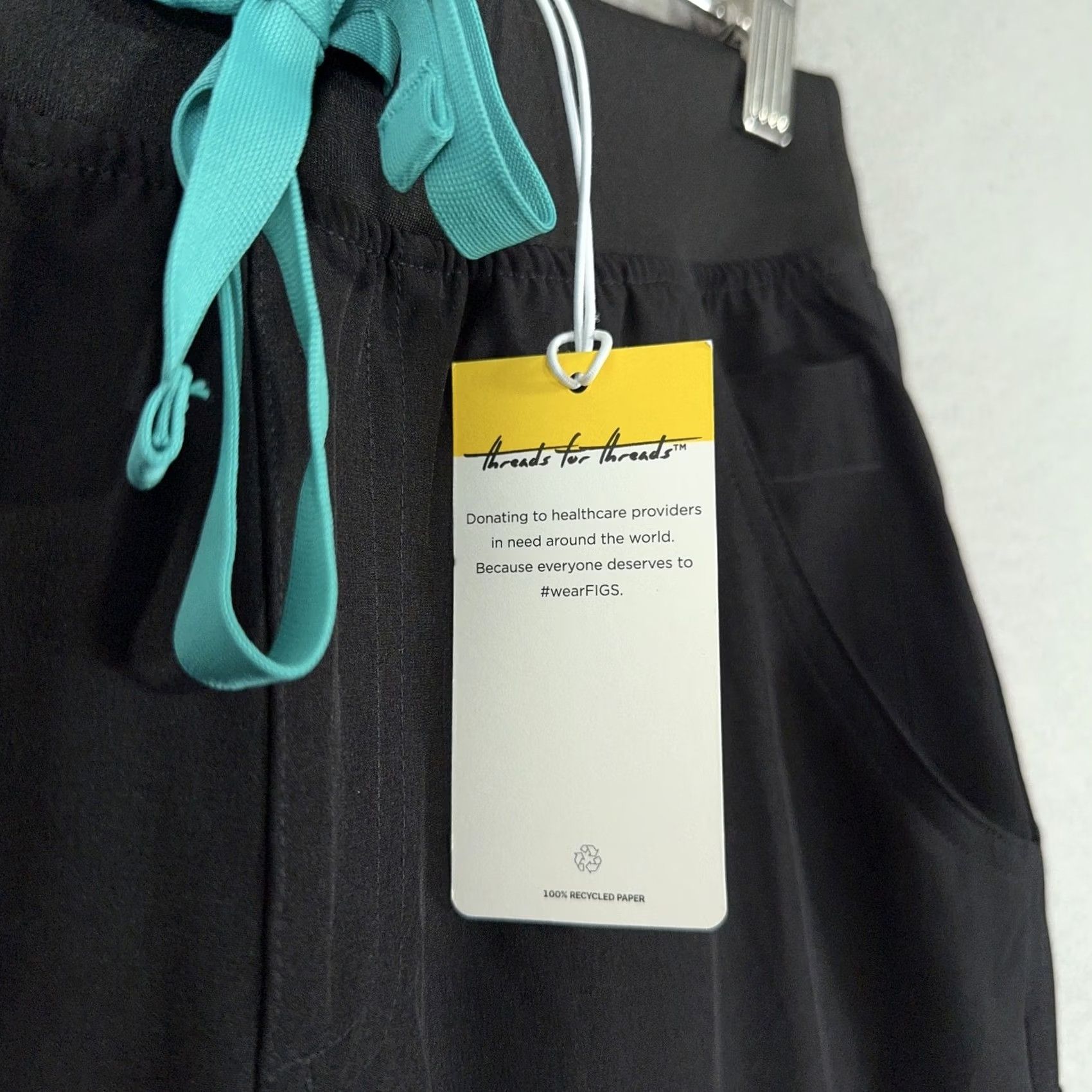 Vintage FIGS Yola Pants Womens XS Black FreeX Lined Scrub Technical Collection Medical Nursing Size 26" / US 2 / IT 38 - 4 Thumbnail