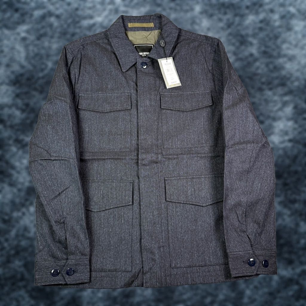 Todd Snyder Todd Snyder Mens Military Shirt Jacket M Navy Blue Pockets NEW Size US M / EU 48-50 / 2 - 1 Thumbnail