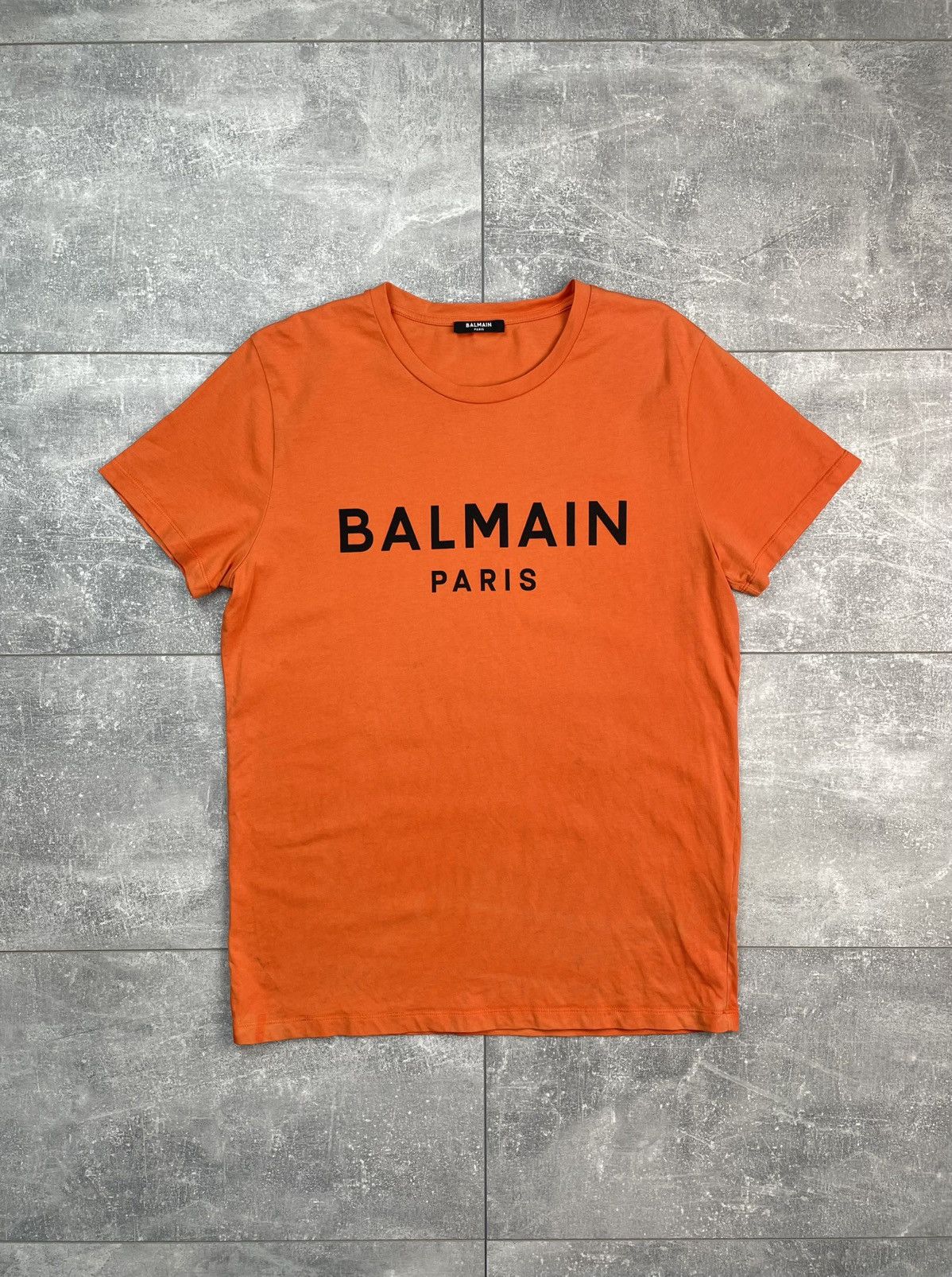 Balmain Balmain Big Logo T-shirt Orange Size US M / EU 48-50 / 2 - 1 Thumbnail