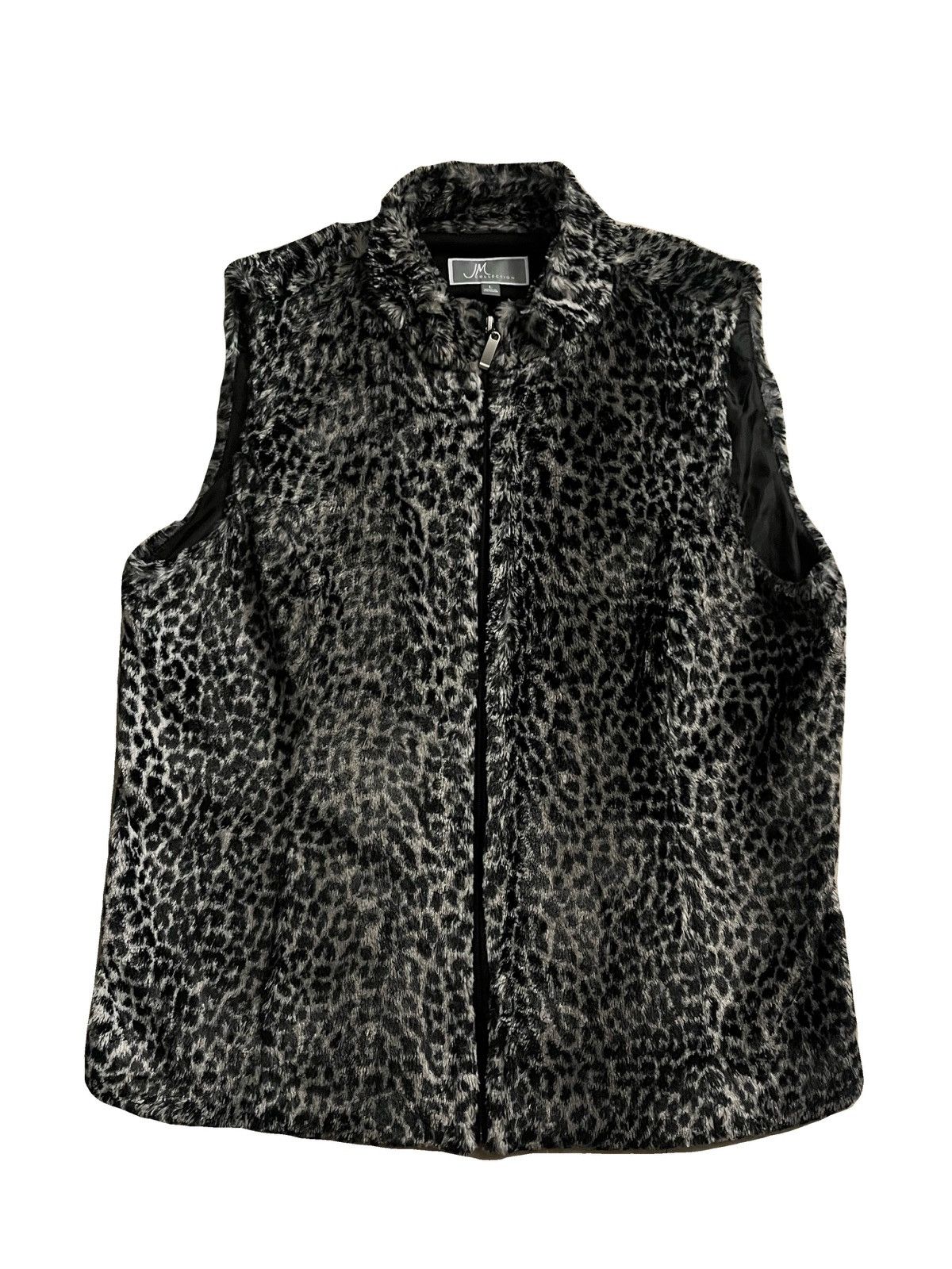 JM Collection JM Collection Leopard Print Vest Size L / US 10 / IT 46 - 1 Thumbnail