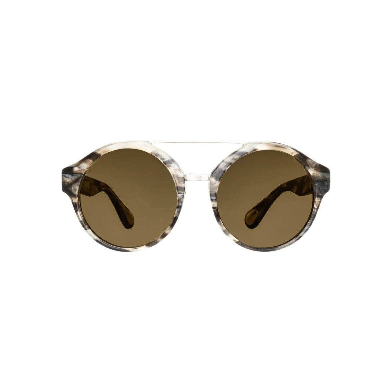 Ann Demeulemeester Ann Demeulemeester Sunglasses Round Hornet and Green Size ONE SIZE - 3 Thumbnail