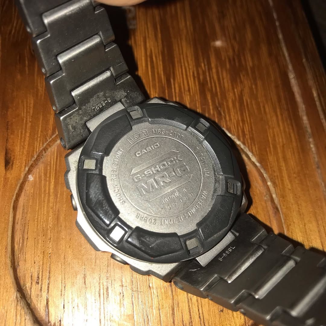 G Shock Vintage Gshock Casio MRG-210T-7 Digital Watch Silver Size ONE SIZE - 6 Thumbnail