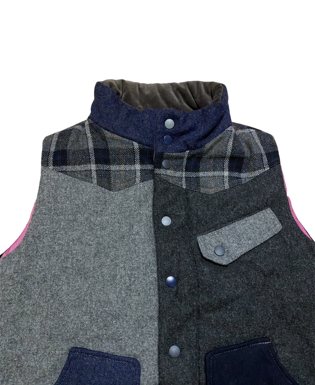 Japanese Brand AW09 Trilby Japan multicolor wool puffer made in Japan Size US M / EU 48-50 / 2 - 2 Thumbnail