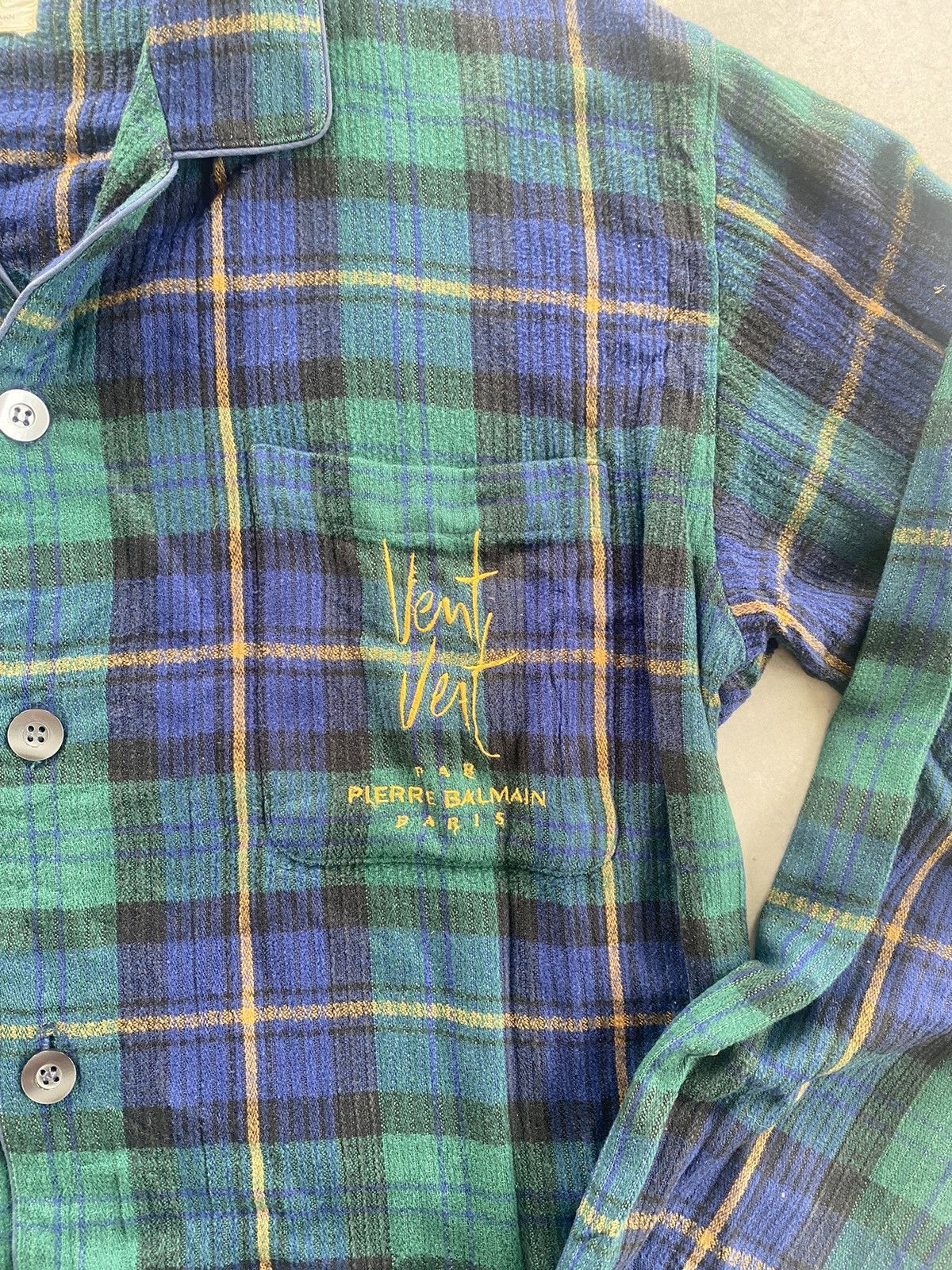Pierre Balmain × Vintage VINTAGE PIERRE BALMAIN VENT VENT BUTTON UP SHIRT Size US M / EU 48-50 / 2 - 2 Thumbnail