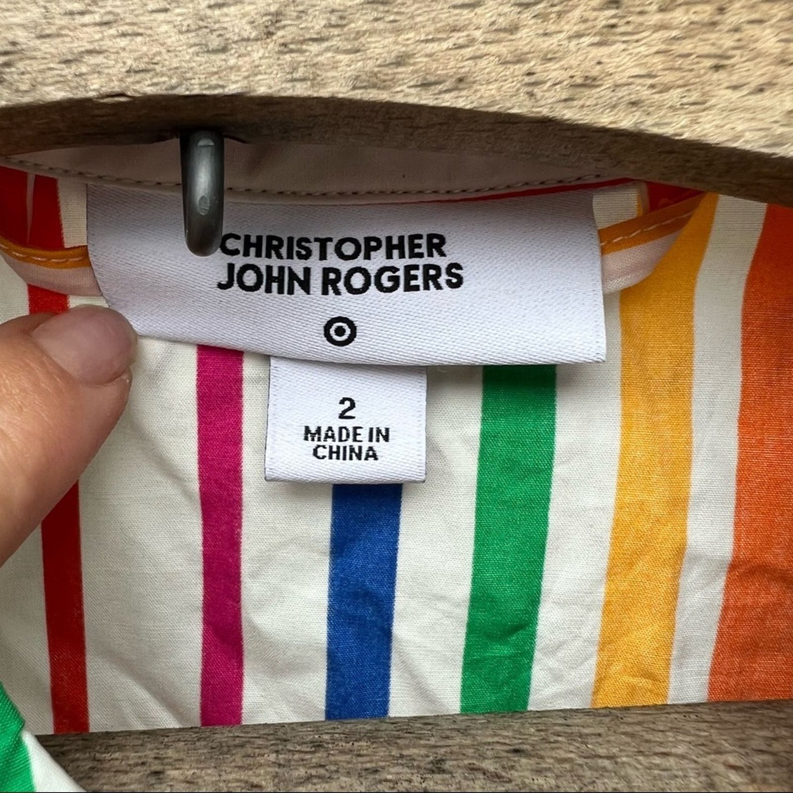 Christopher John Rogers Christopher John Rogers Rainbow Stripe Shirt Dress Size XS / US 0-2 / IT 36-38 - 5 Thumbnail
