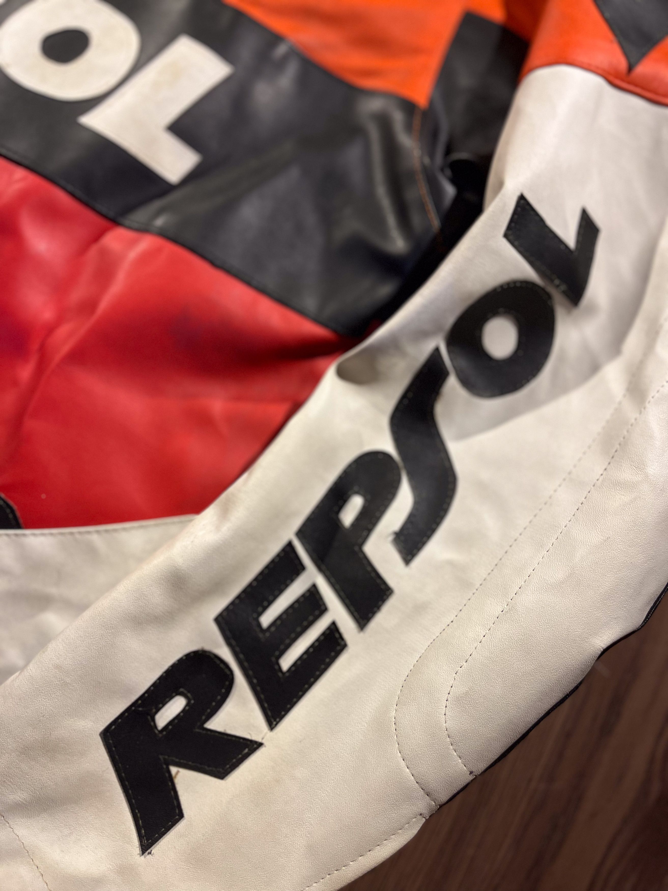 Honda Vintage Honda Repsol Leather Biker Jacket Size US L / EU 52-54 / 3 - 3 Thumbnail