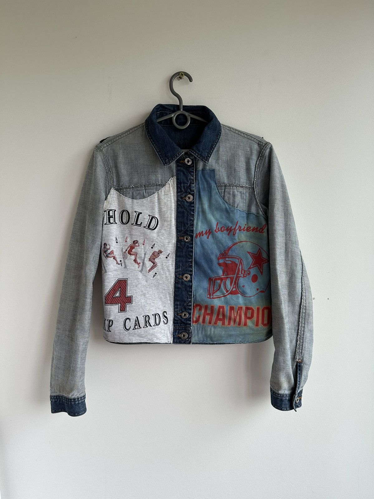 Dolce & Gabbana Archive D&G Panther Patchwork Reversible Denim Jacket Size M Size M / US 6-8 / IT 42-44 - 1 Thumbnail