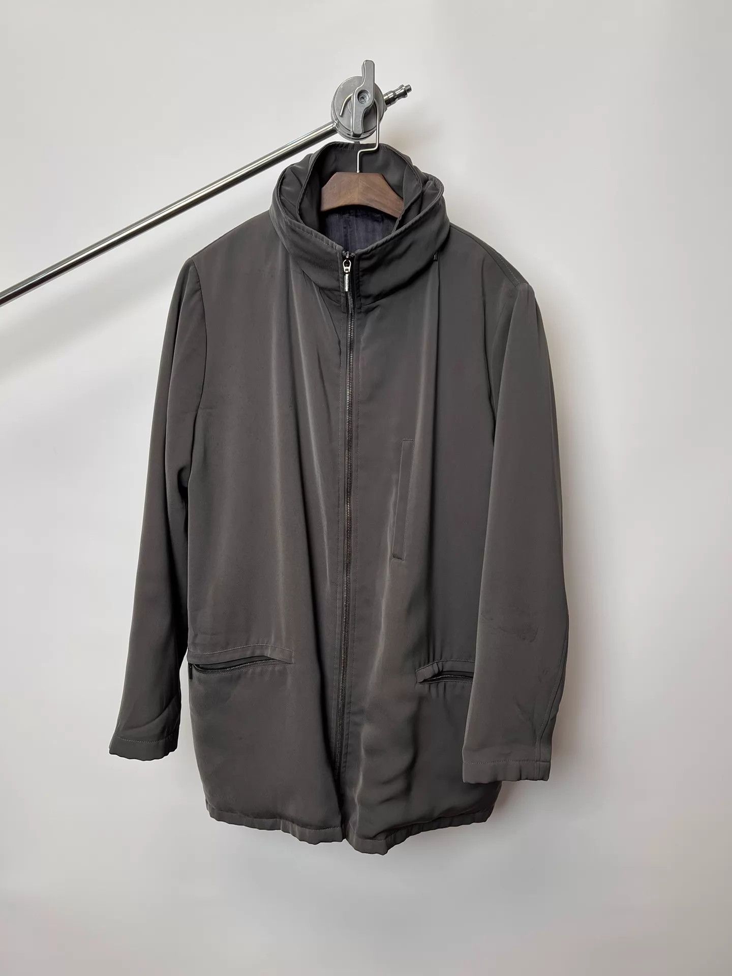 Armani Armani Collezioni Double Collar Two-Piece Hooded Jacket L Size US L / EU 52-54 / 3 - 2 Thumbnail