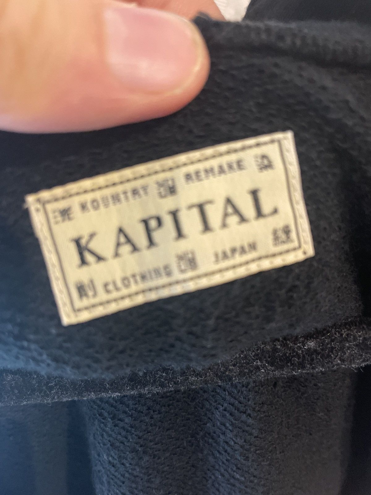 Kapital Kapital Fleece Smiley Zip Up Black Size 3 Size US L / EU 52-54 / 3 - 5 Thumbnail