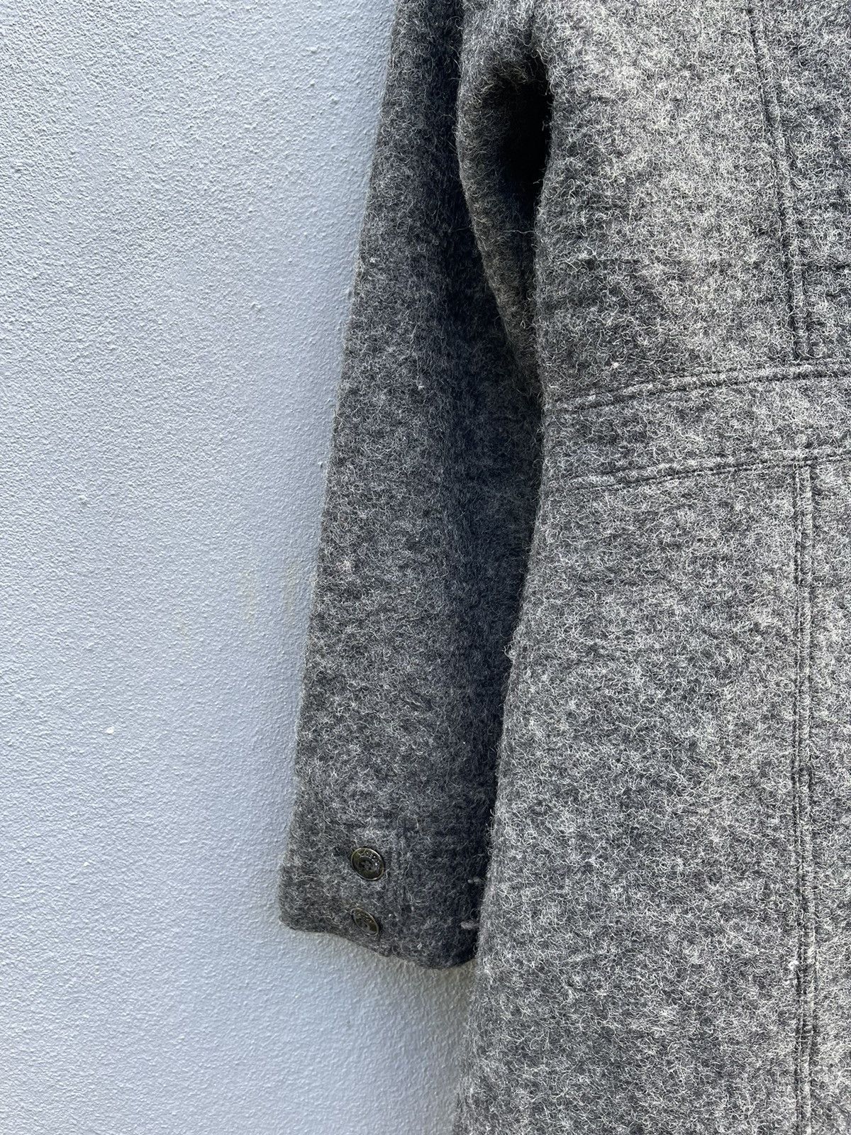 Designer Mayson Grey Wool-Blend Mid-Length Coat - Size 2 Size S / US 4 / IT 40 - 11 Thumbnail