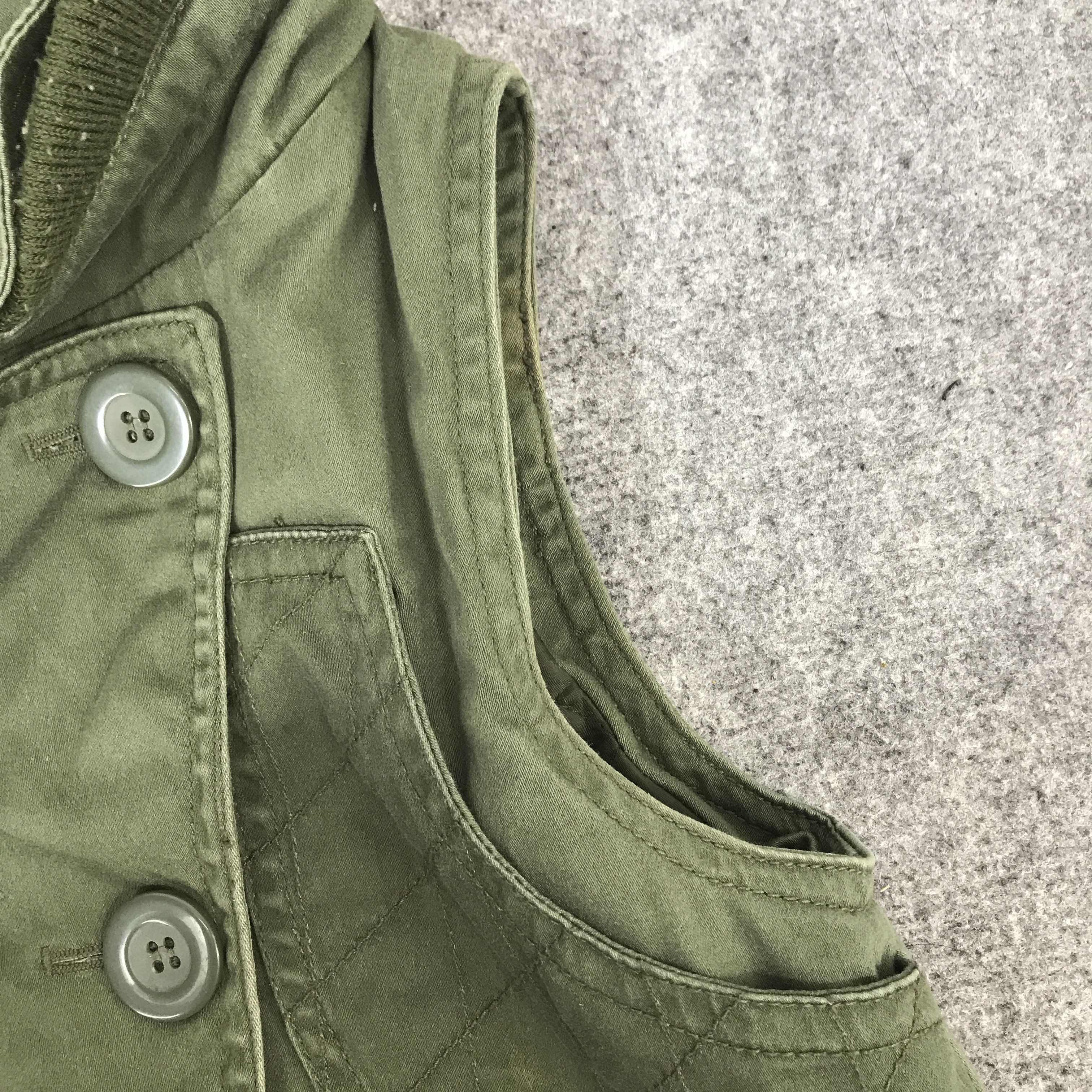 Vintage back Number military troop boro vest K64B13 Size US M / EU 48-50 / 2 - 5 Thumbnail