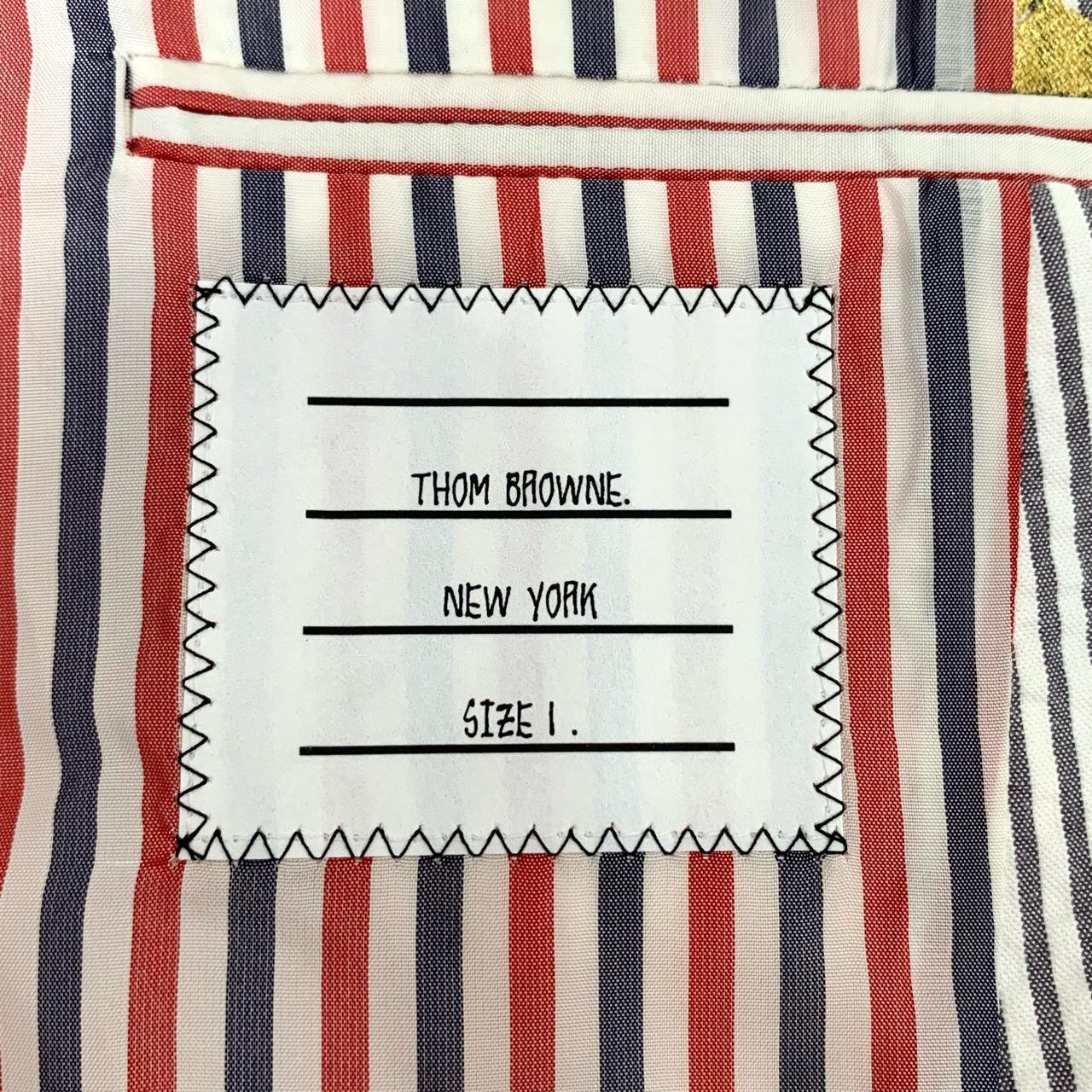 Thom Browne Thom Browne Gold Thread Dog Embroidery Grey Cotton Blazer Size US S / EU 44-46 / 1 - 4 Thumbnail