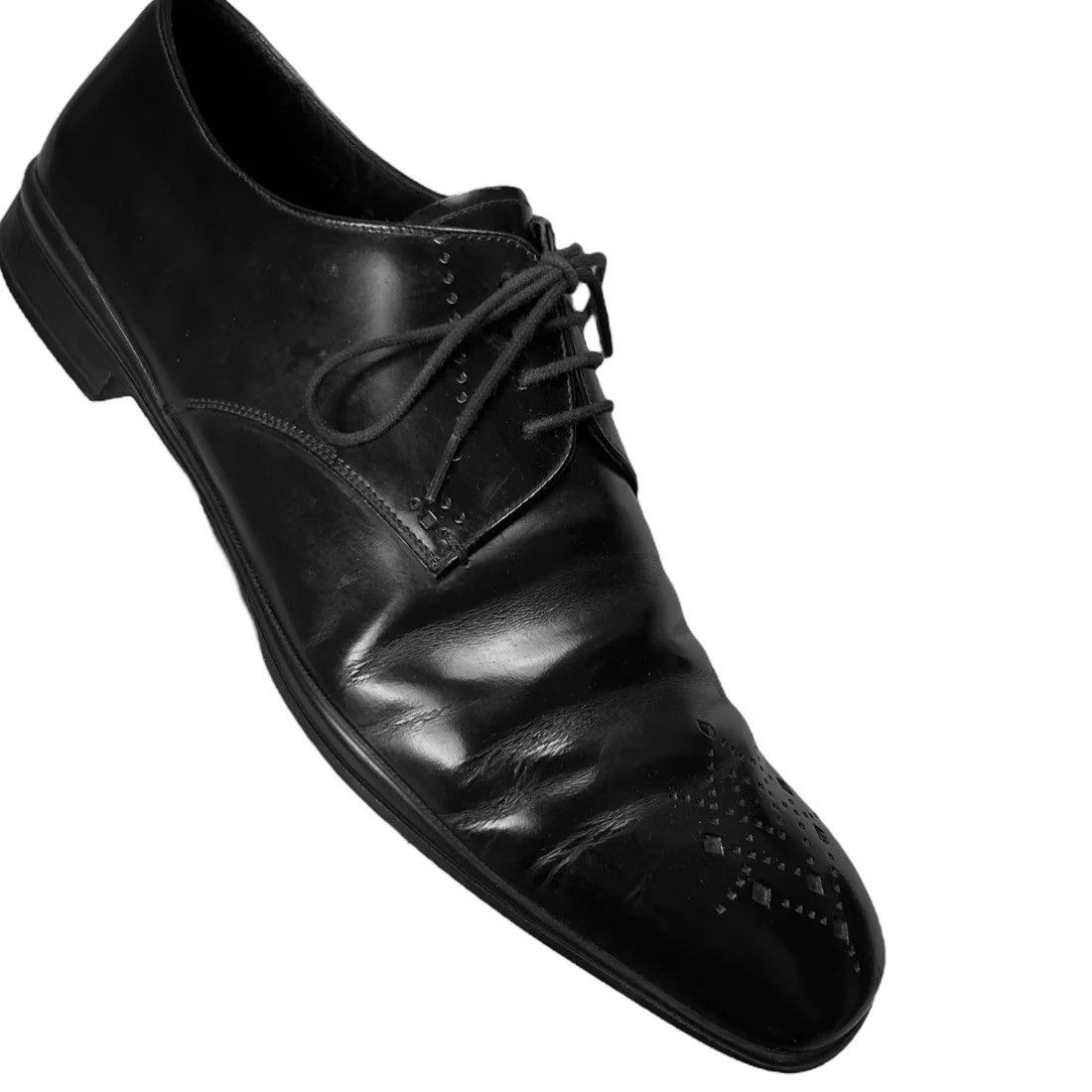 Prada Prada Perforated Square Toe Derbies Size US 8 / EU 41 - 5 Thumbnail