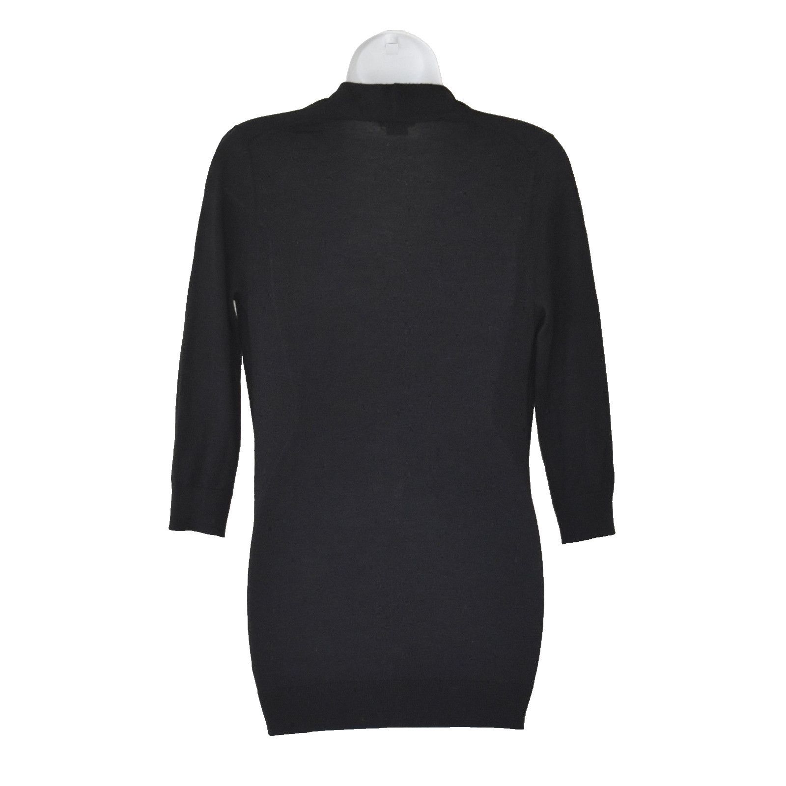 Theory THEORY Black Wool/Silk Knit Fitted Body Sweater Dress Size P Size XS / US 0-2 / IT 36-38 - 3 Thumbnail