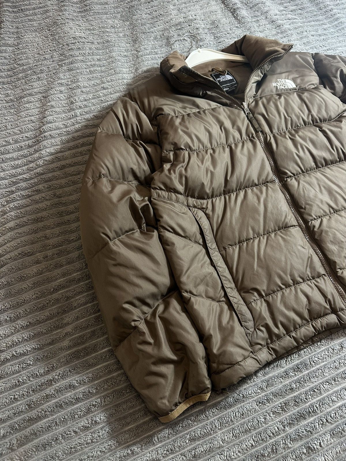 The North Face Brown Vintage 550 Puffer Down Jacket