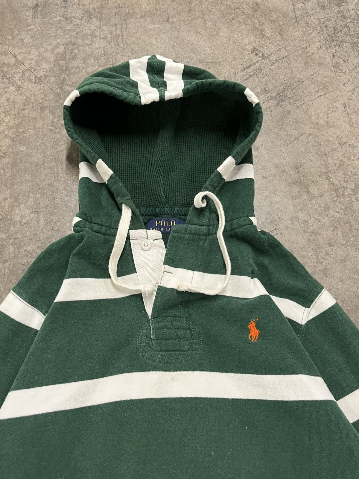 Polo Ralph Lauren × Vintage Polo Ralph Lauren vintage striped hoodie preppy hype Size US M / EU 48-50 / 2 - 5 Thumbnail