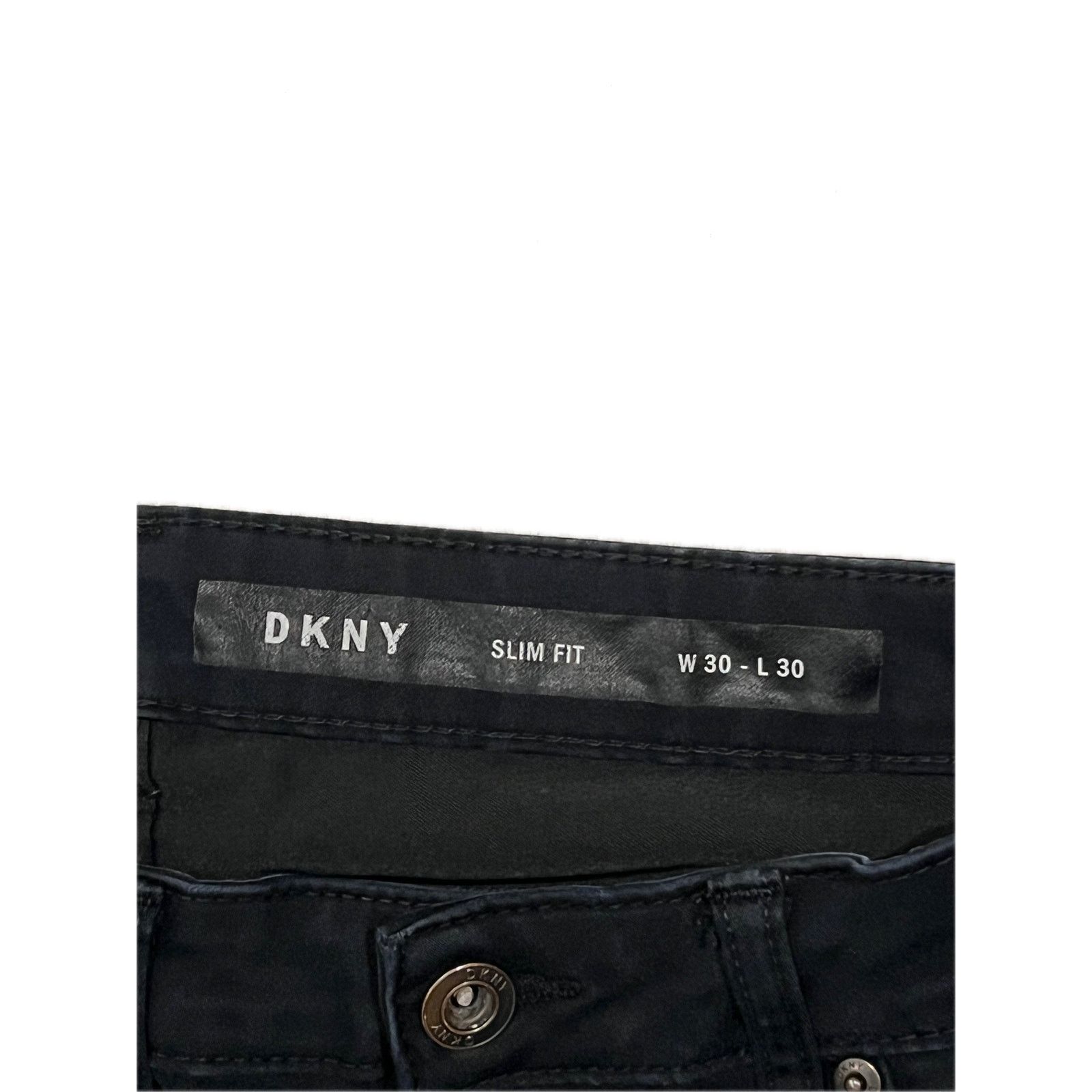 DKNY DKNY Slim Fit Jeans Black Mens 30x30 Size US 30 / EU 46 - 3 Thumbnail