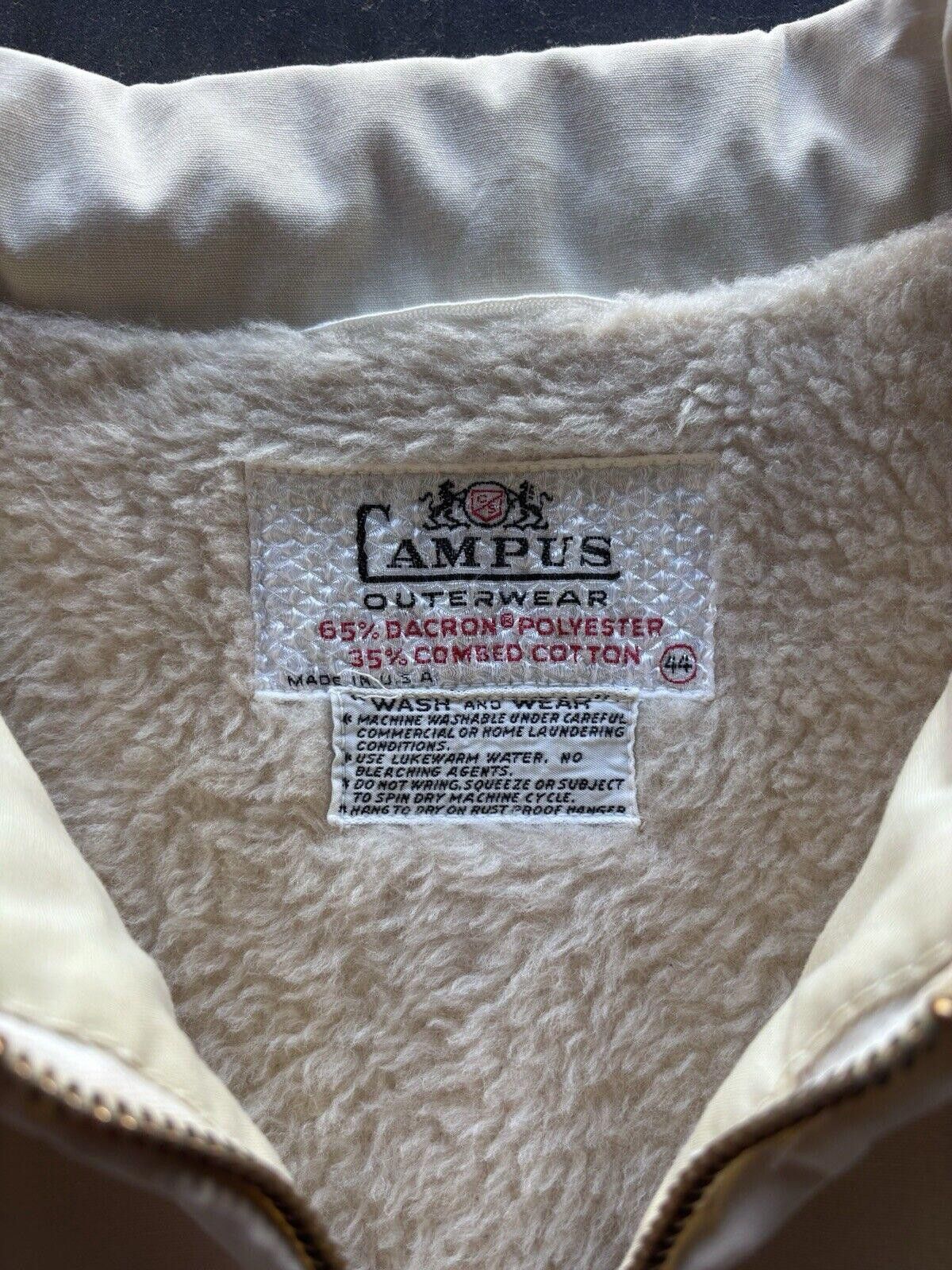 Vintage Vintage Campus Outerwear Fur Lined Zip Up Jacket Size 44 60s Size US M / EU 48-50 / 2 - 9 Thumbnail
