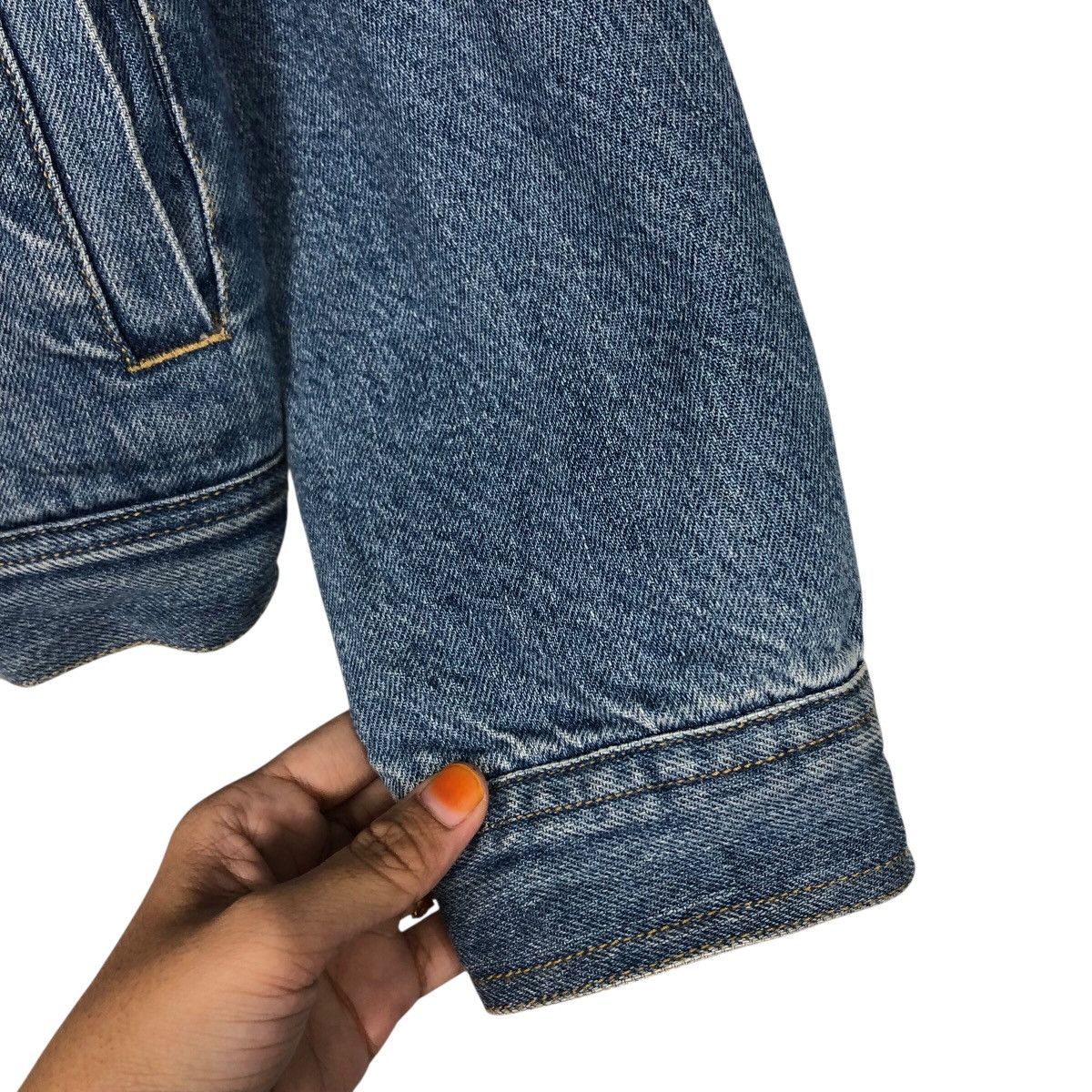 Japanese Brand 📌Vintage Trucker Denim Jacket Blanket GU Japan Issey Miyake Size US S / EU 44-46 / 1 - 17 Thumbnail