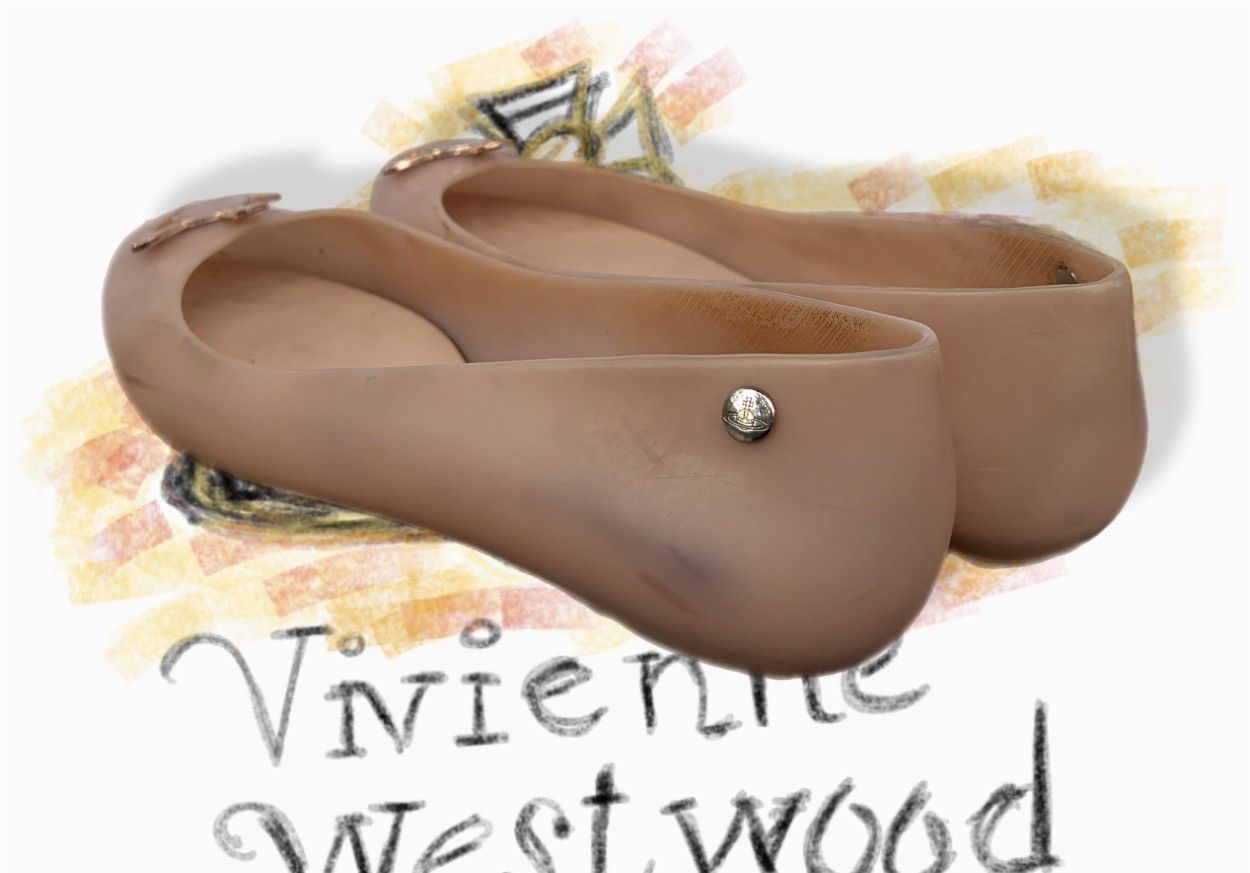 Vivienne Westwood Vivienne Westwood x Melissa Anglomania Nude Ballet Flats Size US 7 / IT 37 - 3 Thumbnail