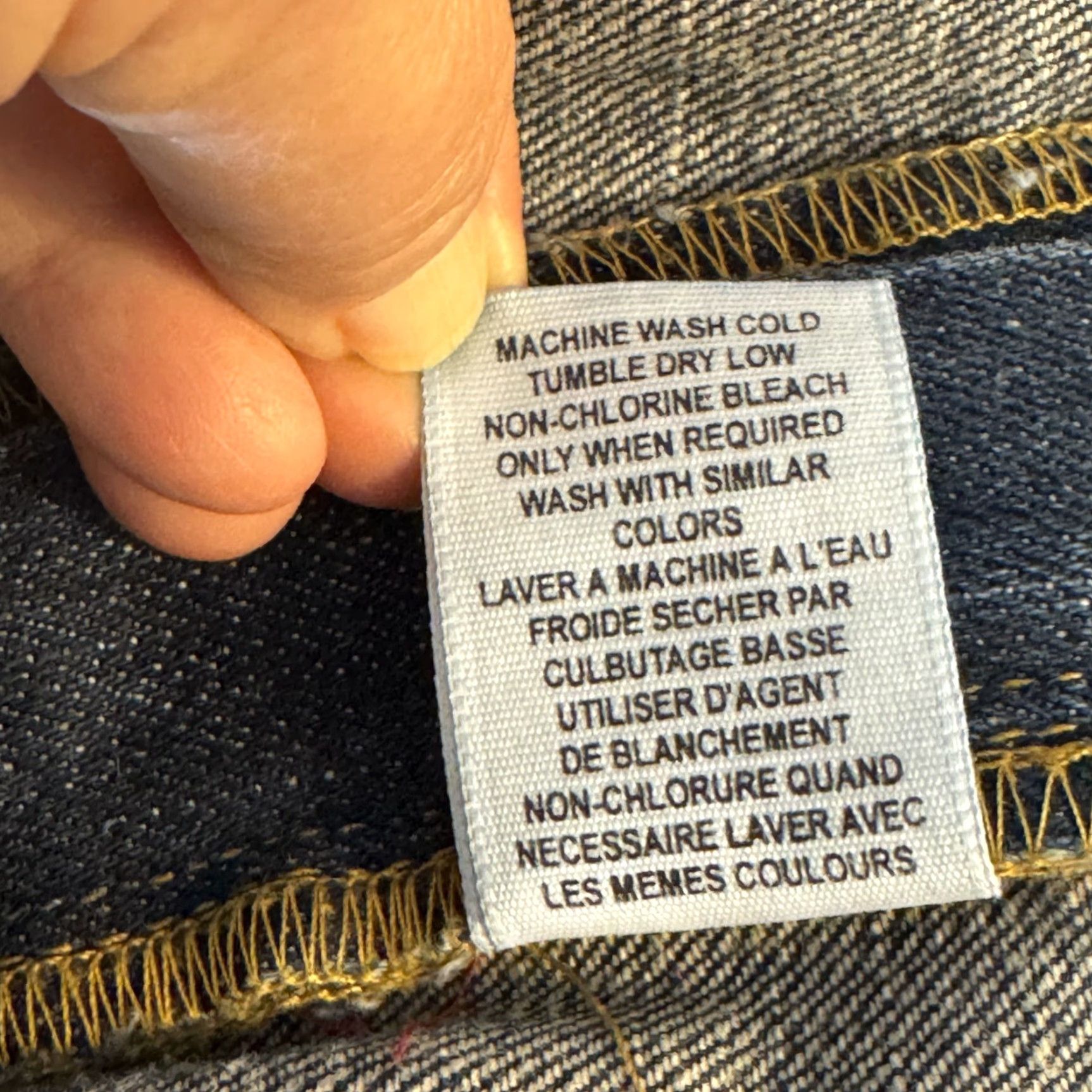 Polo Ralph Lauren Ralph Lauren Polo Jeans Mens 36 X 32 Blue Denim High-Rise Straight Leg Jeans Vintage No Size US M / EU 48-50 / 2 - 7 Thumbnail