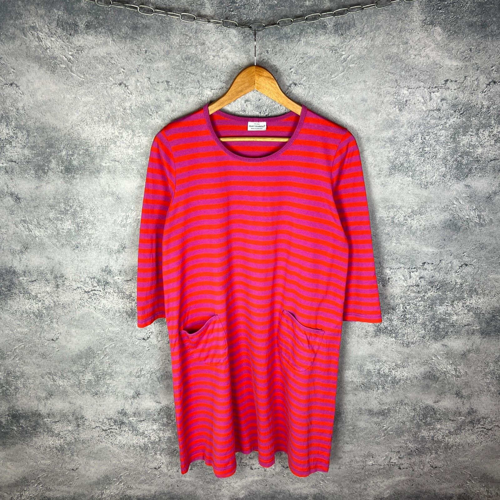 Marimekko Marimekko Women s Striped Dress Size M Cotton Long Sleeve ` Size M / US 6-8 / IT 42-44 - 1 Thumbnail