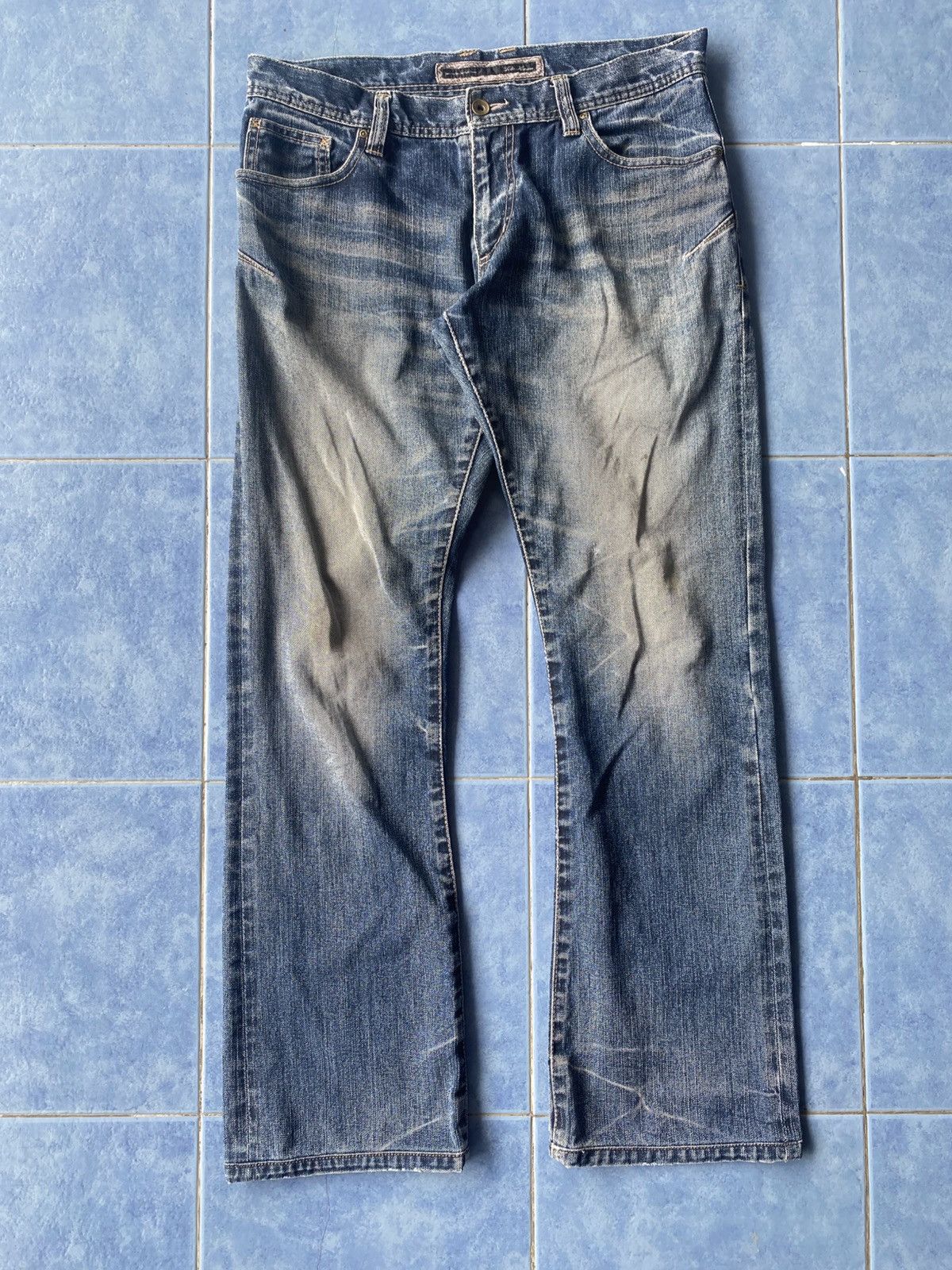 Issey Miyake Issey Miyake Tete Homme Flared Jeans Size US 33 - 1 Thumbnail