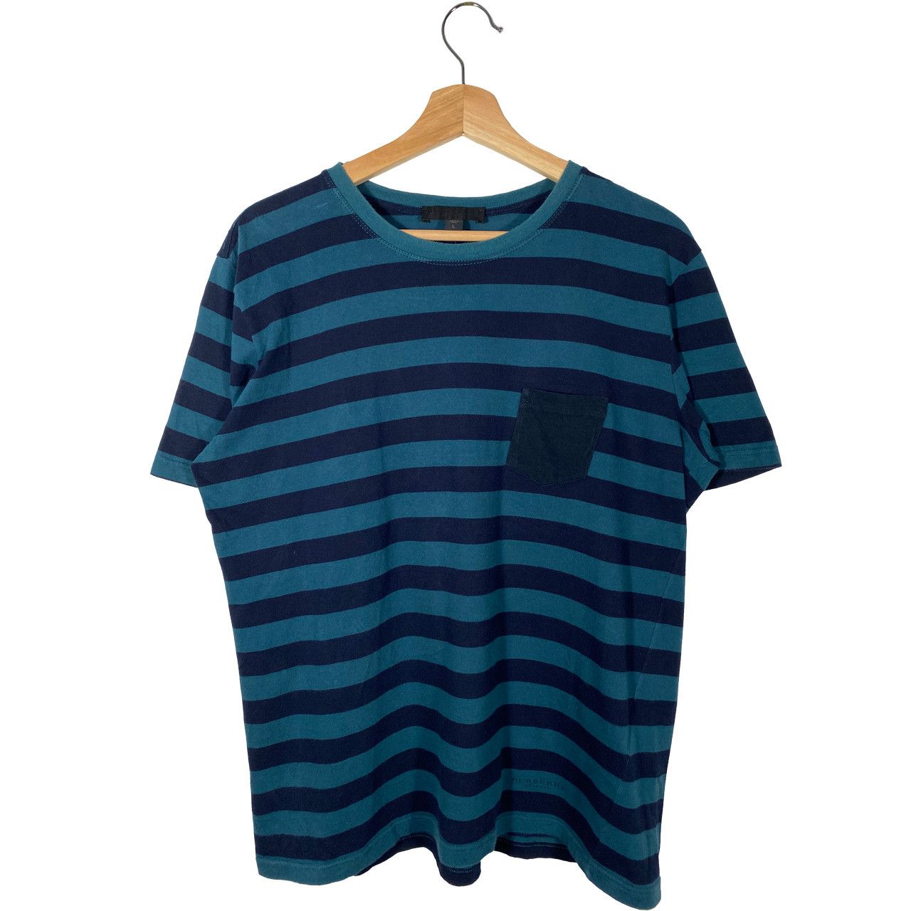 Burberry Prorsum Burberry Prorsum Short Sleeve Striped Pocket Tee Size US L / EU 52-54 / 3 - 1 Thumbnail
