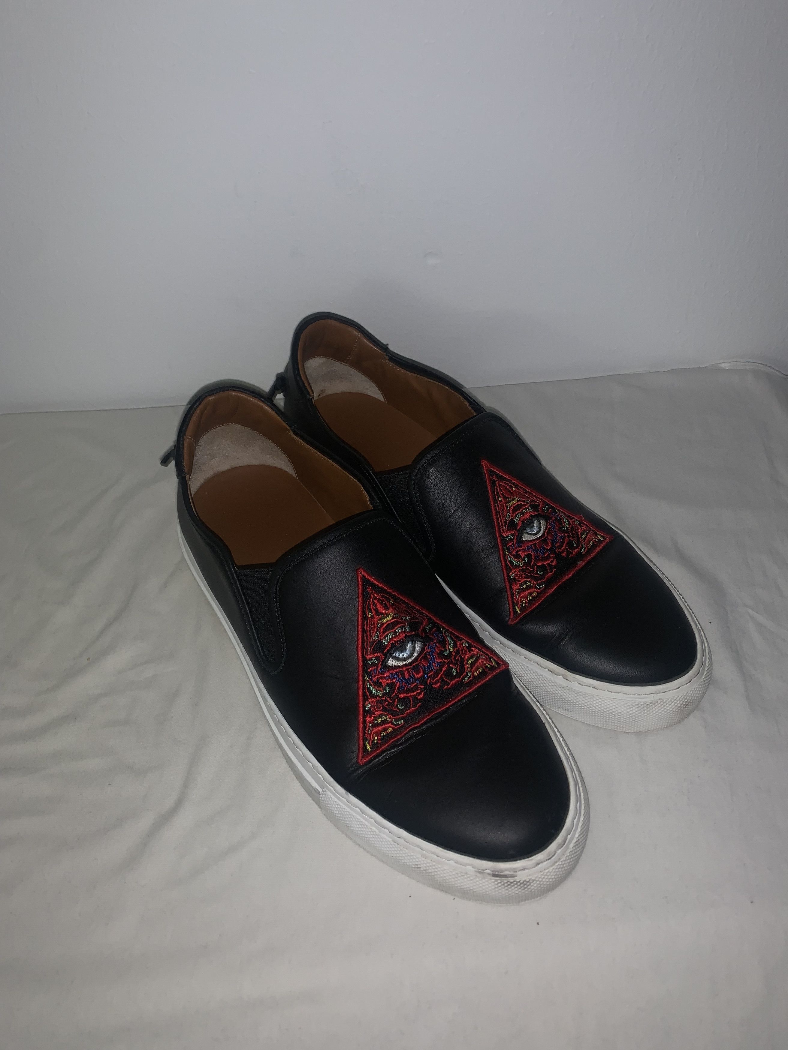 Givenchy Givenchy Appliquéd Leather Slip-On Sneakers Size US 8 / EU 41 - 1 Thumbnail