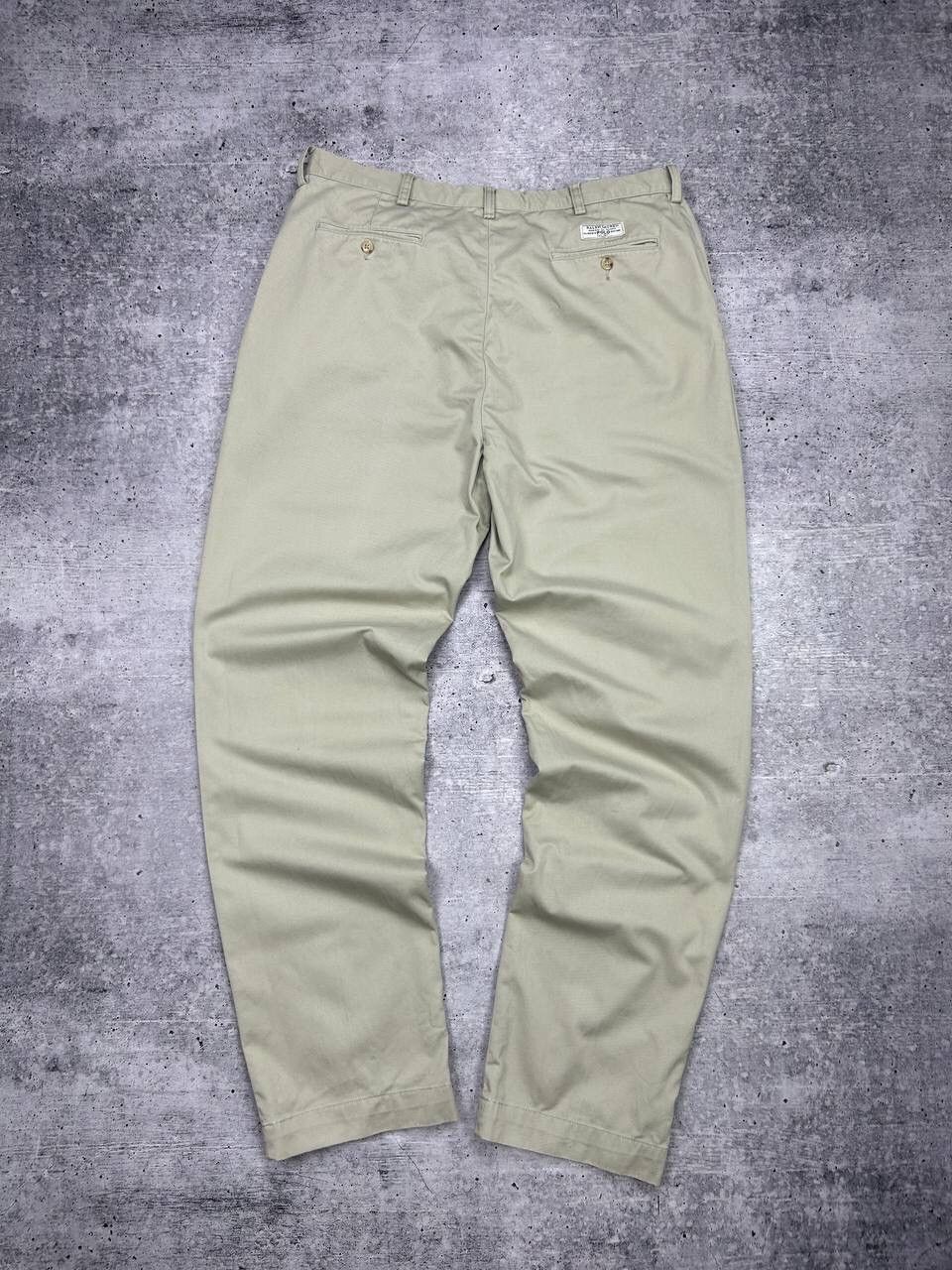 Polo Ralph Lauren × Vintage Vintage Polo Ralph Lauren Y2K Style Gordon Chino Beige Pants Size US 38 / EU 54 - 16 Thumbnail