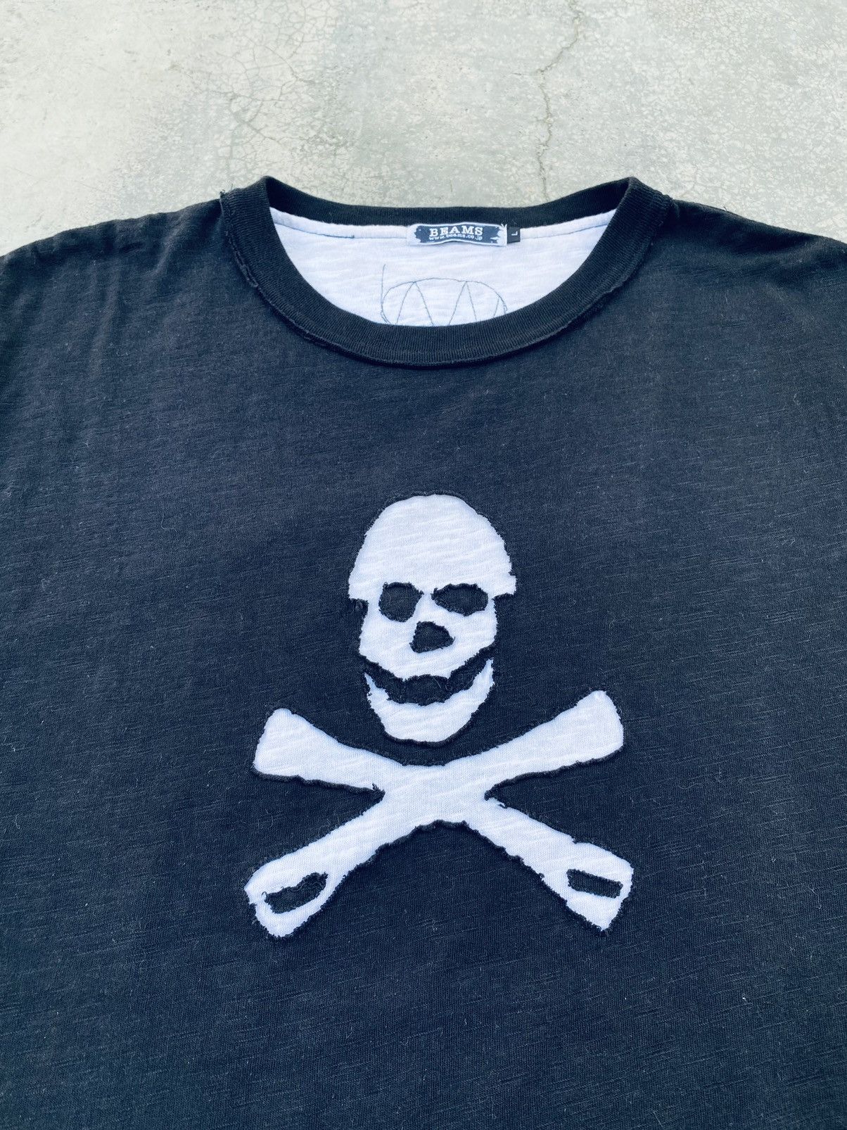 Beams Plus Vintage Beams Japan Skull Center Logo Tees Size US L / EU 52-54 / 3 - 3 Thumbnail