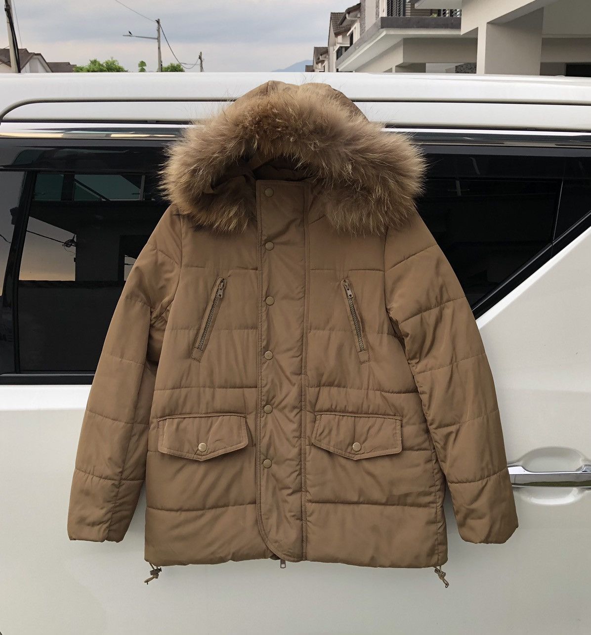 Japanese Brand niko and… Raccoon Fur Puffer Hoodie Jacket Size US M / EU 48-50 / 2 - 4 Thumbnail