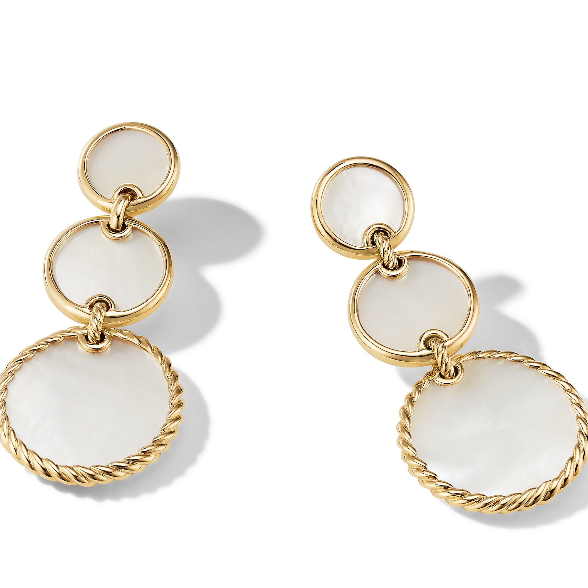 David Yurman o1w1db10525 E16981 Earrings in 18K Gold with Mother of Pearl Size ONE SIZE - 2 Thumbnail