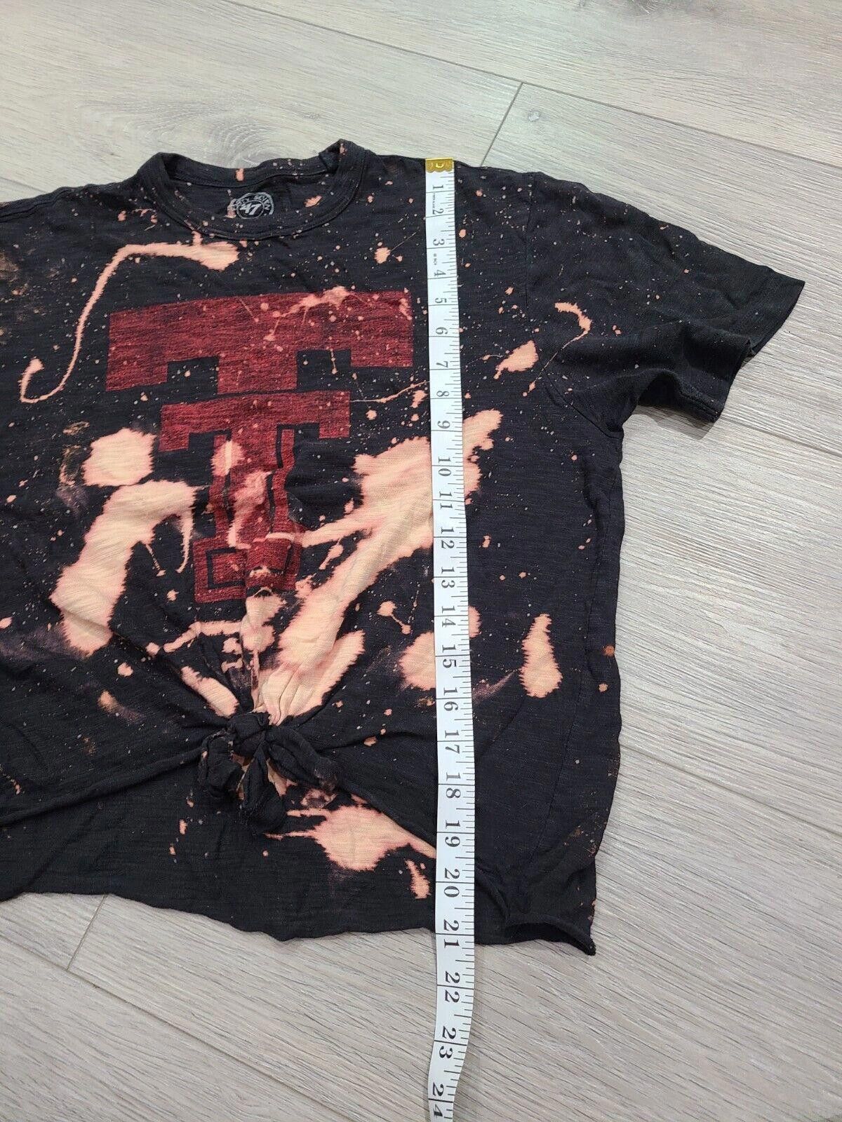 Designer Texas Tech Red Raiders Shirt Womens Small 47 Brand Bleached Size ONE SIZE - 6 Thumbnail