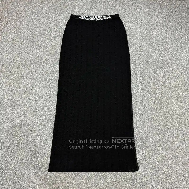 Chrome Hearts Chrome Hearts Black Polyester Maxi Skirt . Size 27" / US 4 / IT 40 - 1 Thumbnail