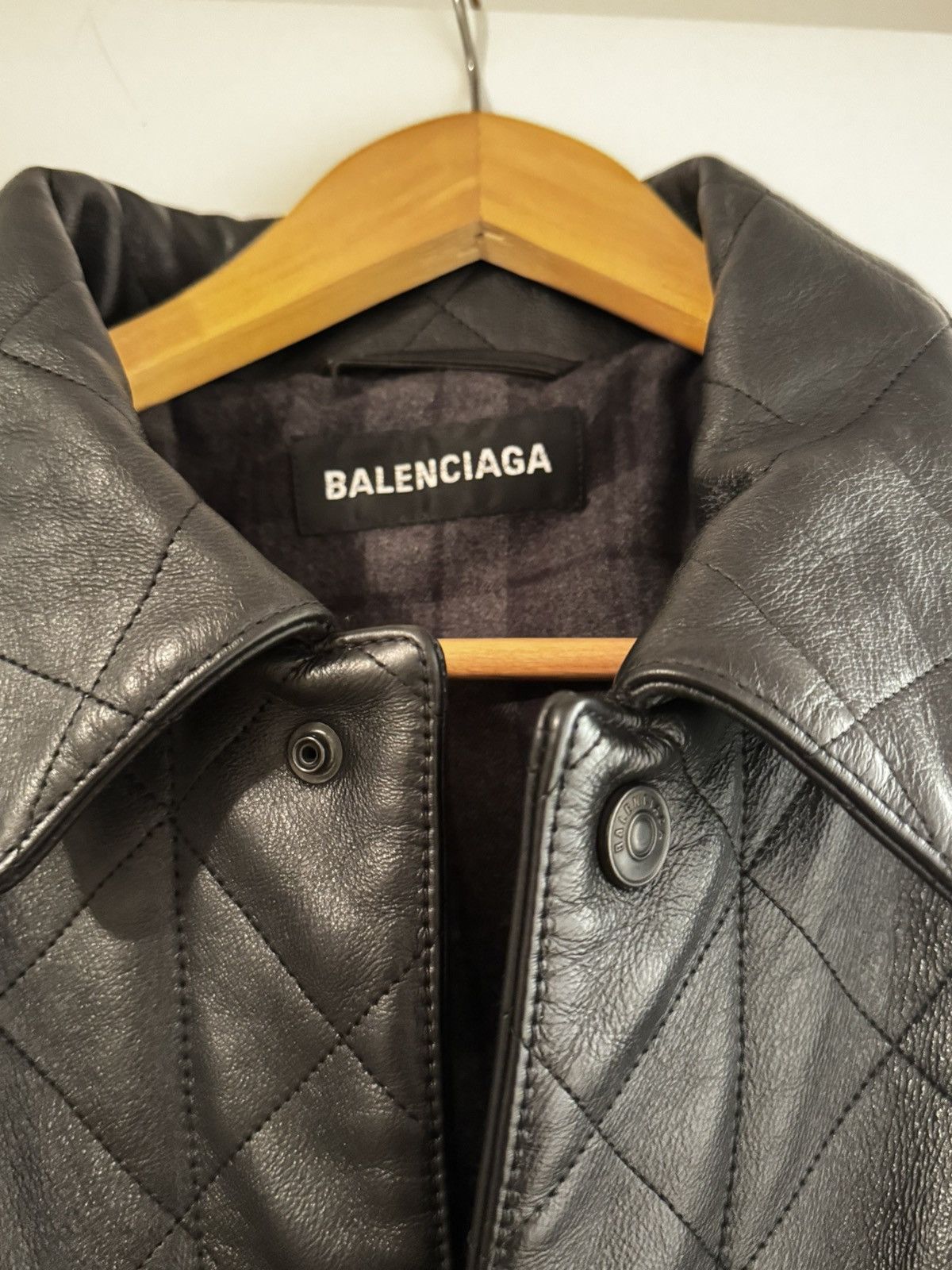 Balenciaga Balenciaga Black Leather Jacket Size US M / EU 48-50 / 2 - 3 Thumbnail