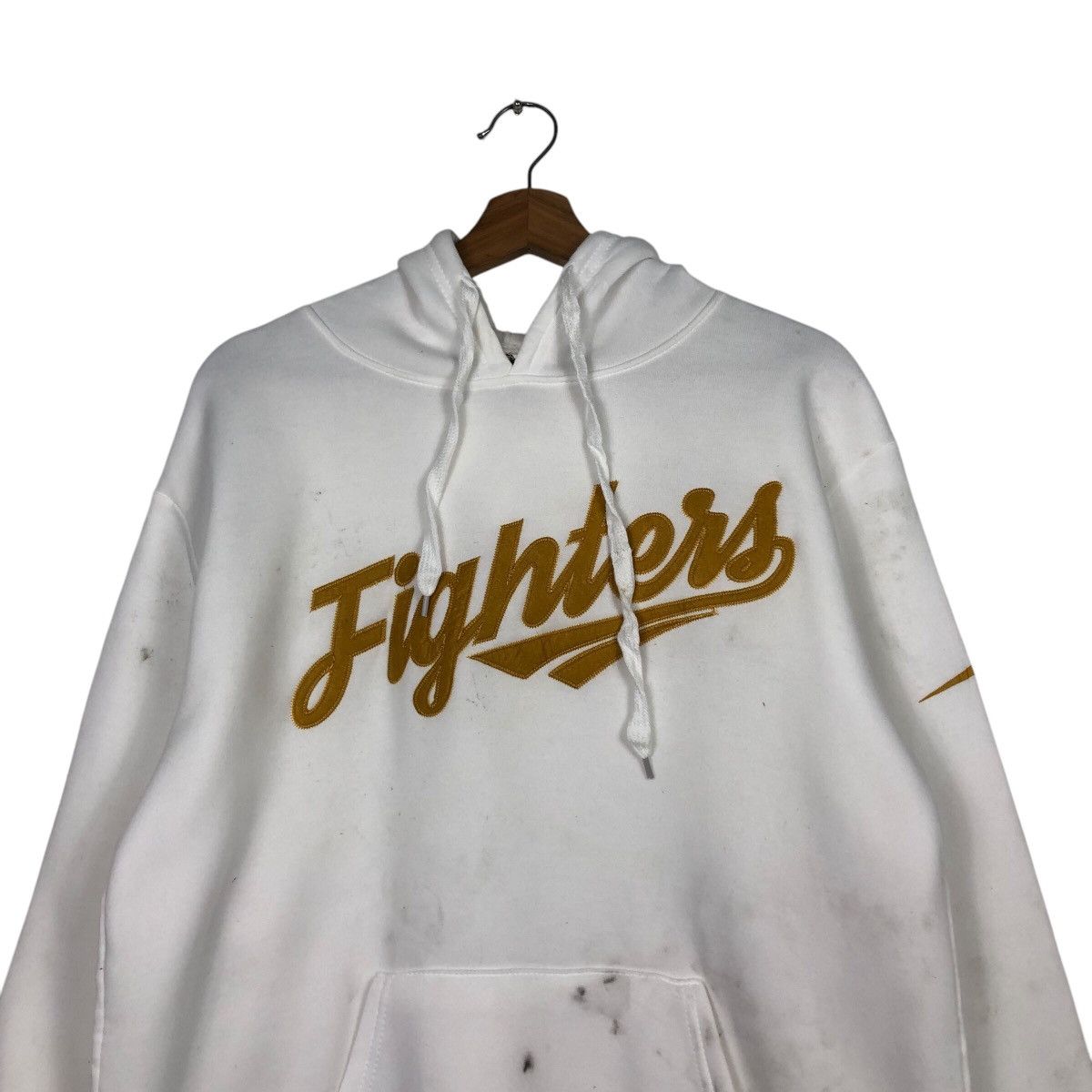 Japanese Brand 📌Vintage Hoodie Pull Over Fighters Big Logo Spell Out Size US M / EU 48-50 / 2 - 14 Thumbnail