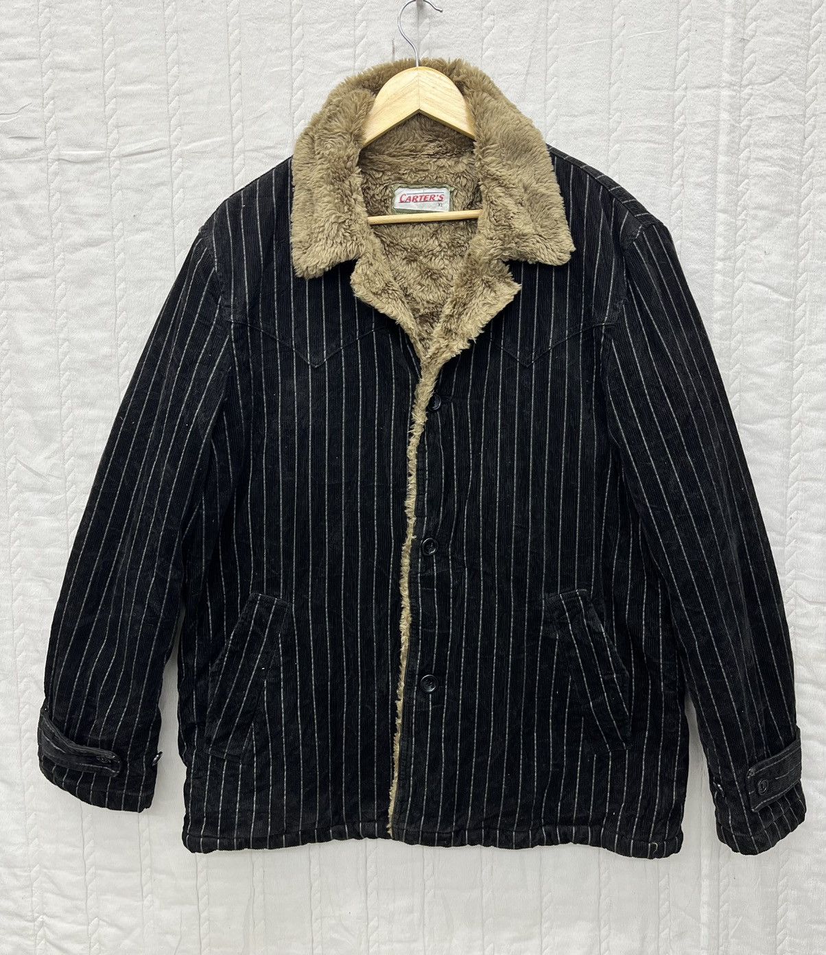 Vintage STEALS💥CARTER'S SHEARLING JACKET Size US XL / EU 56 / 4 - 1 Thumbnail