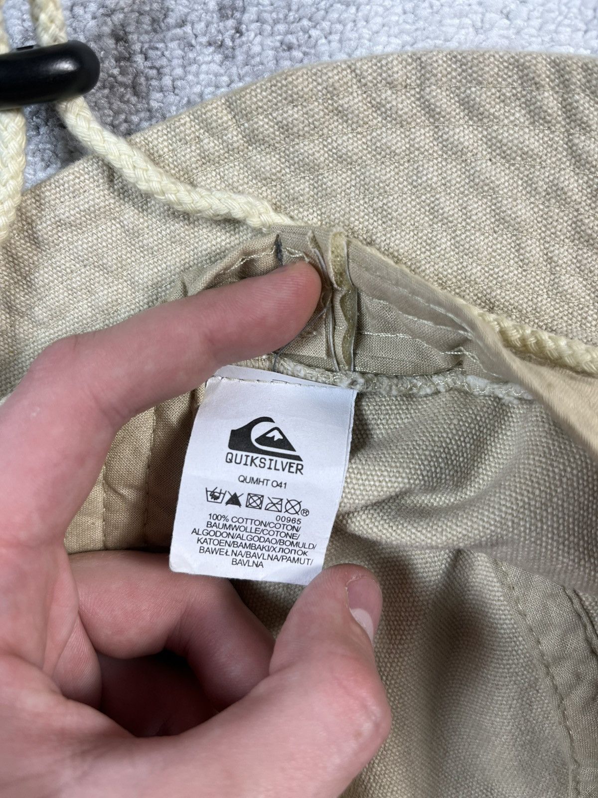 Quiksilver Vintage Quiksilver Bucket Hat Beige Surf Y2K Cotton Size ONE SIZE - 11 Thumbnail