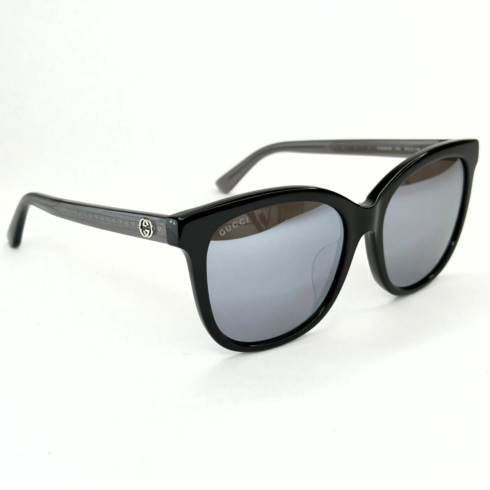 Gucci GUCCI GG0082S 0082 Oversized Crystal Black Sunglasses 002 Size ONE SIZE - 5 Thumbnail