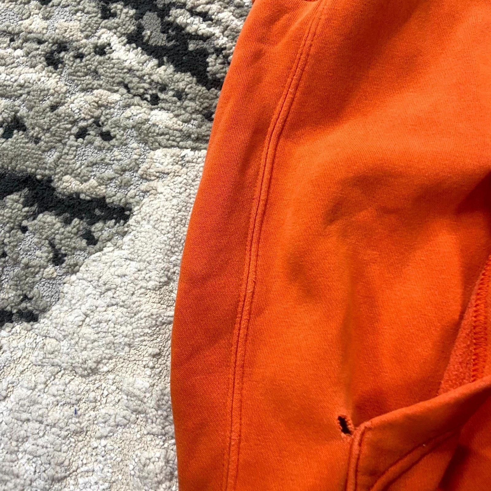 Nike Nike Hoodie Mens Small Orange Colorblock Fleece Lined Ribbed Size US S / EU 44-46 / 1 - 4 Thumbnail