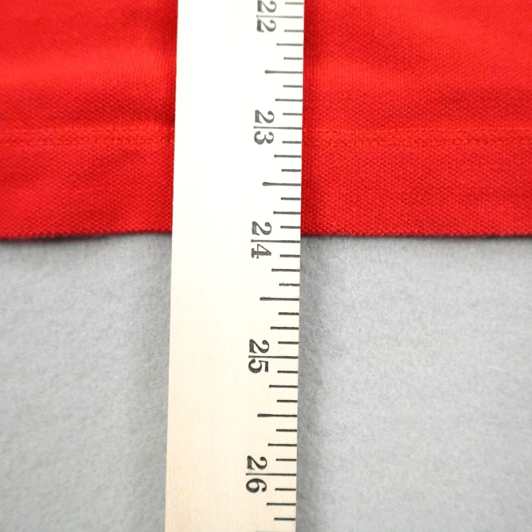 Hugo Boss HUGO BOSS Polo Shirt Mens Large Red White Striped Regular Fit Cotton Size US L / EU 52-54 / 3 - 6 Thumbnail